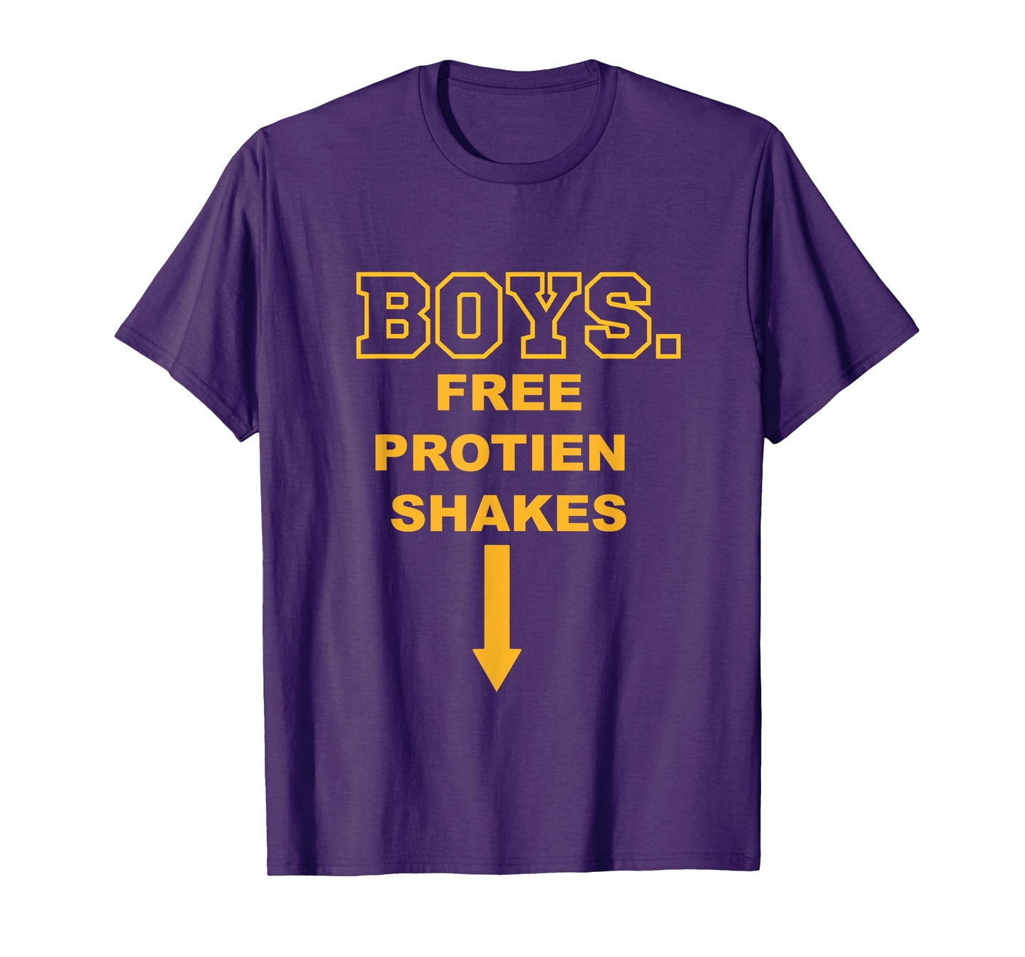 Boys Free Protein Shakes humorous gym T-Shirt