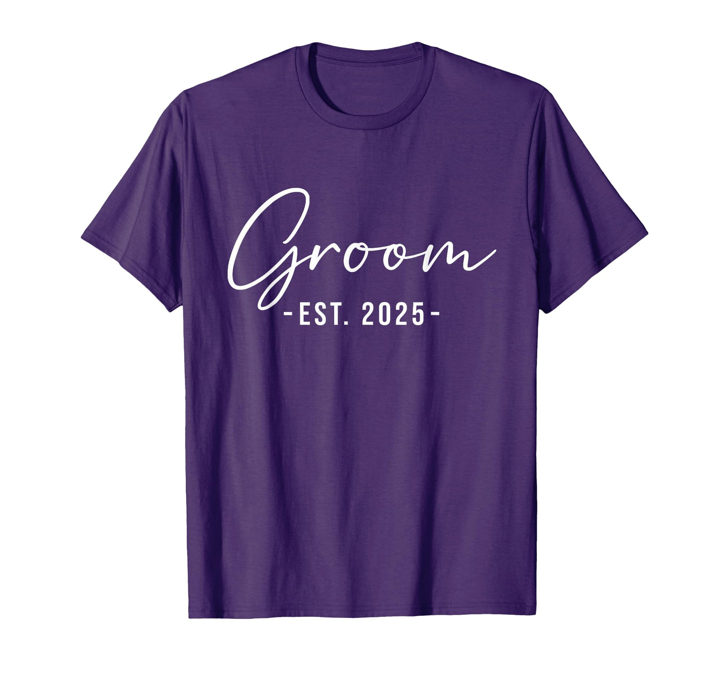 Groom Est. 2025 Matching Getting Ready Bride Groom Wedding T-Shirt