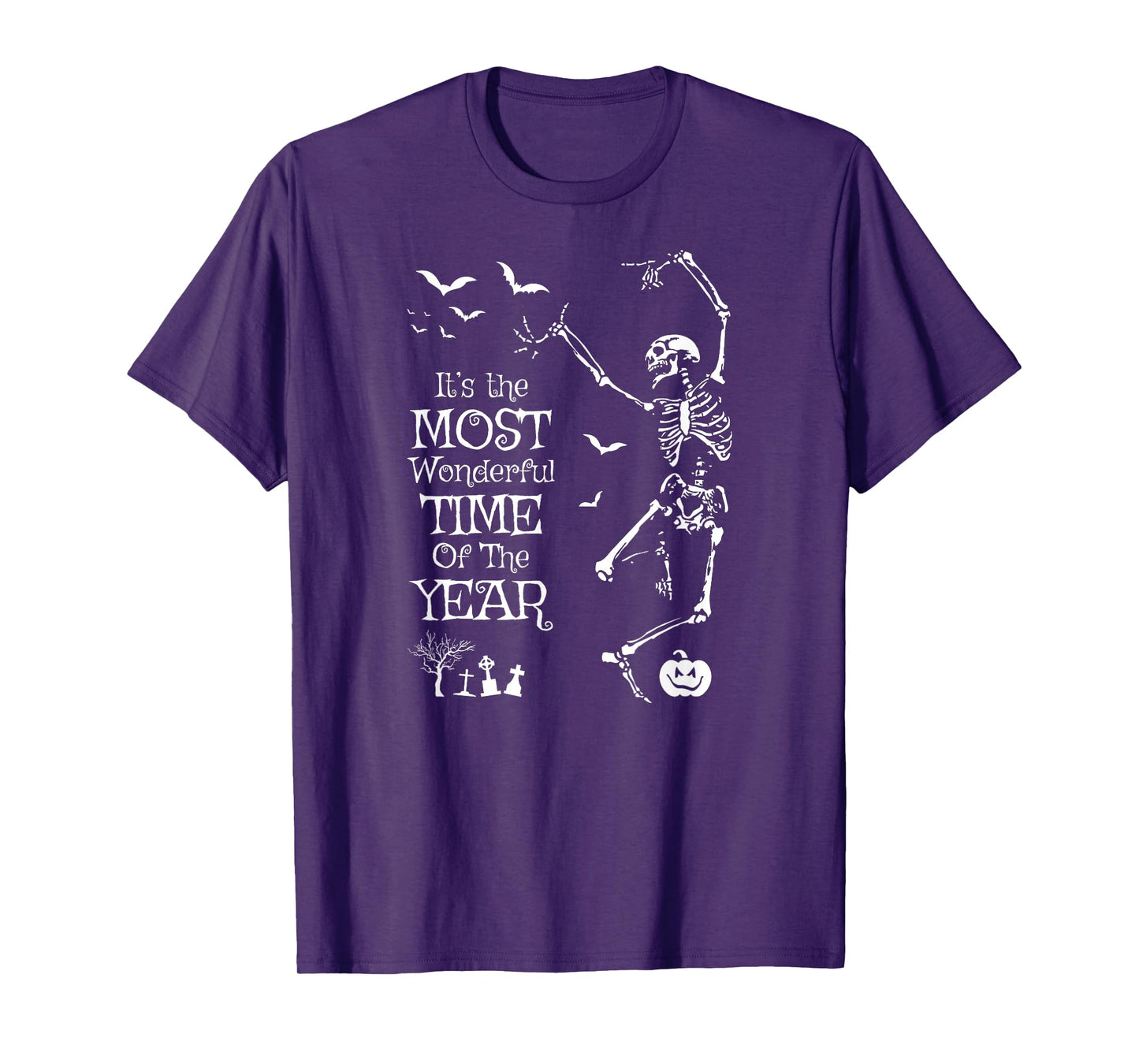 Skeleton Halloween It’s The Most Wonderful Time Of The Year T-Shirt