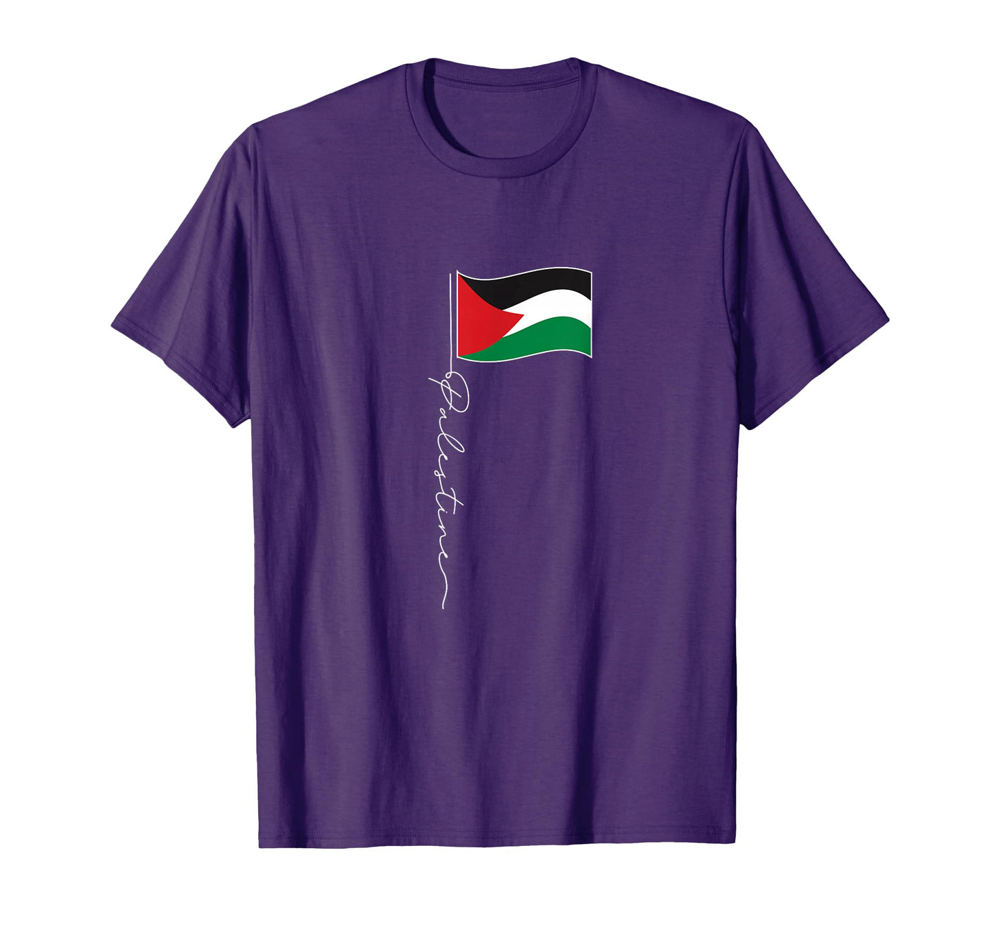 Palestine Signature Flag Pole - Patriotic Palestinian Flag T-Shirt
