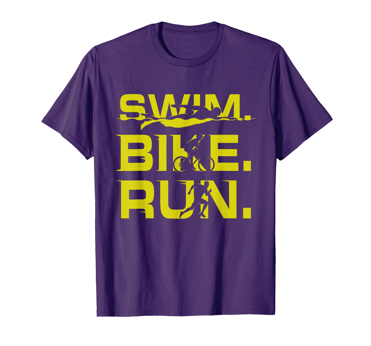Swim Bike Run Funny Triathlete Sports Lover Outfit Triathlon T-Shirt