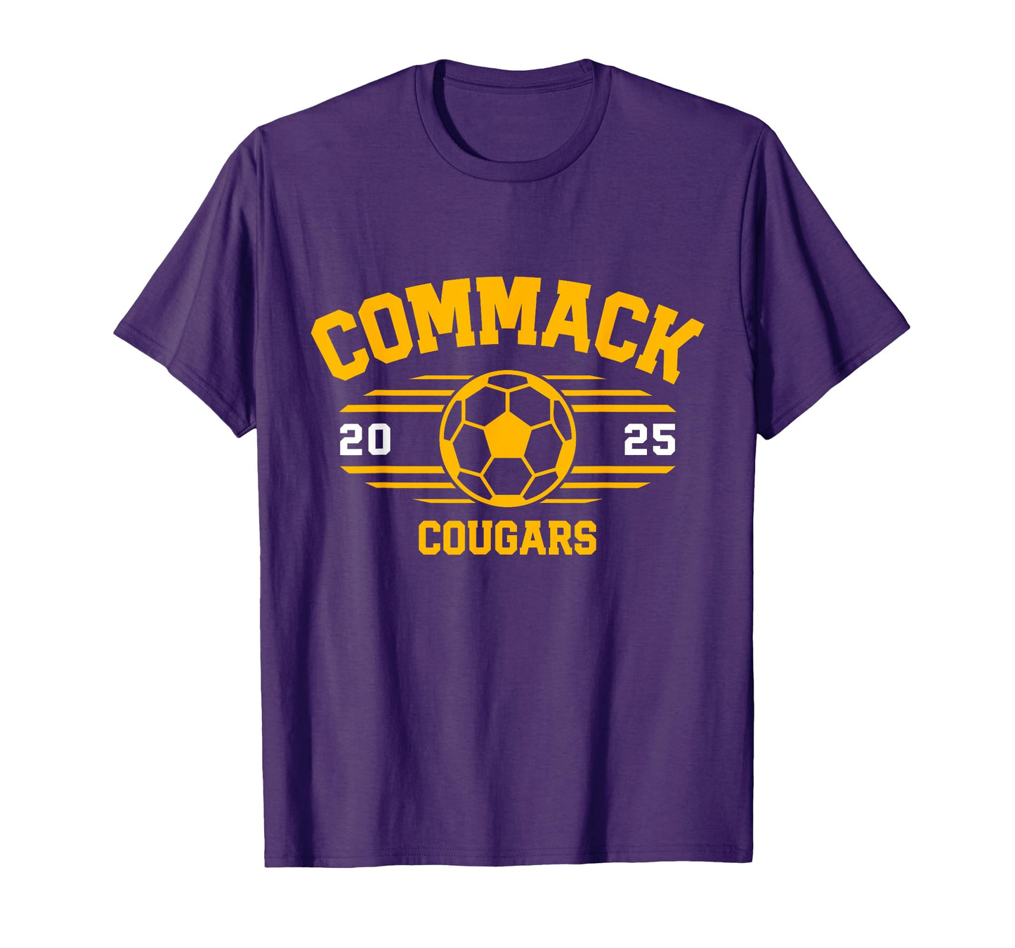 Commack Cougars Soccer Ball 2025 T-Shirt