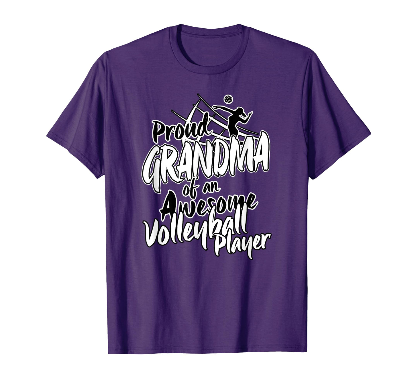 Proud Volleyball Grandma Fan Matching Sports Family Women T-Shirt