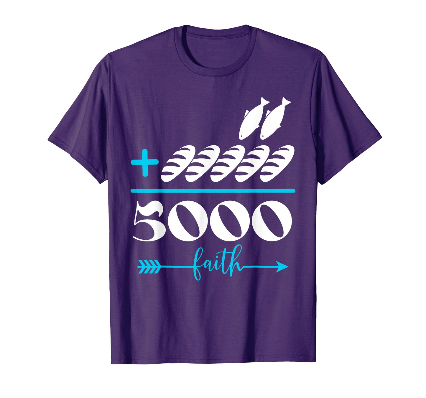 2 Fishes 5 Breads 5000 Chosen Jesus Against The Current T-Shirt
