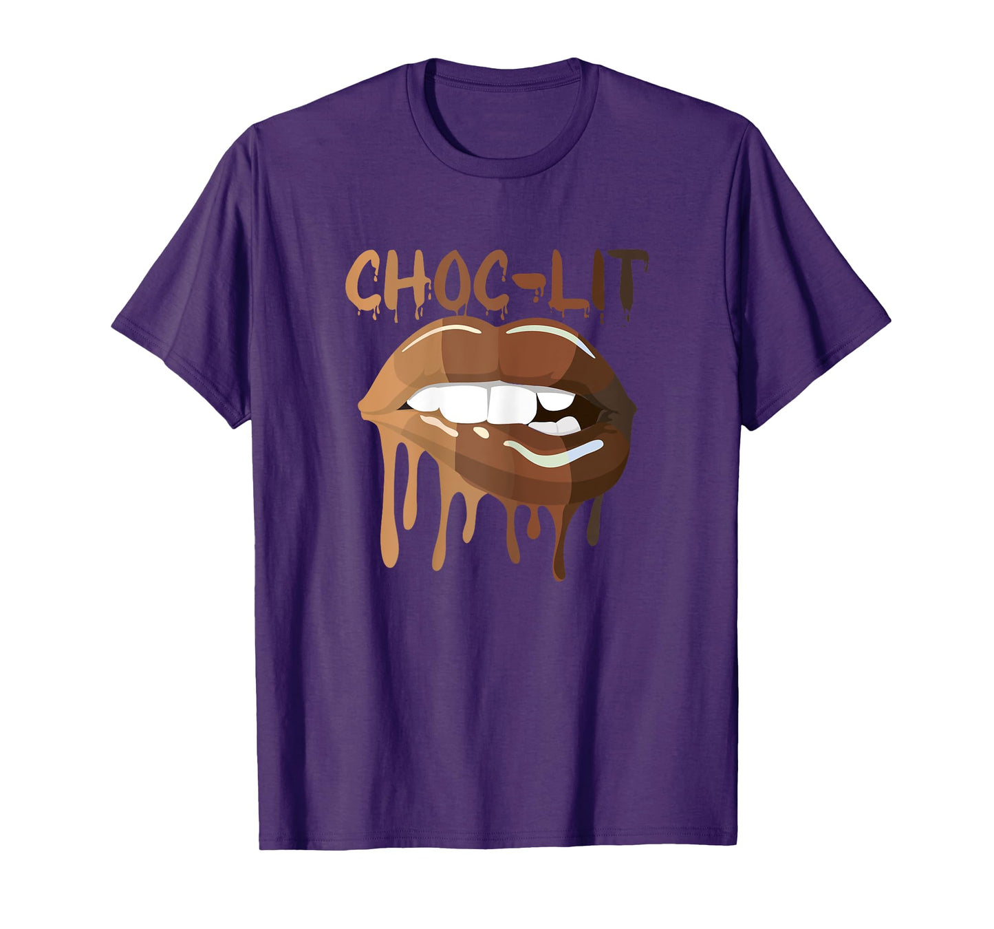 Cool Melanin Girl Lips Graphic Tees, Black Girls Magic Style T-Shirt