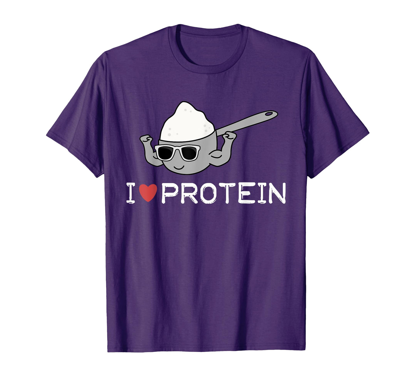 I Love Protein T-shirt Workout Gift Tee Gym Top T-Shirt