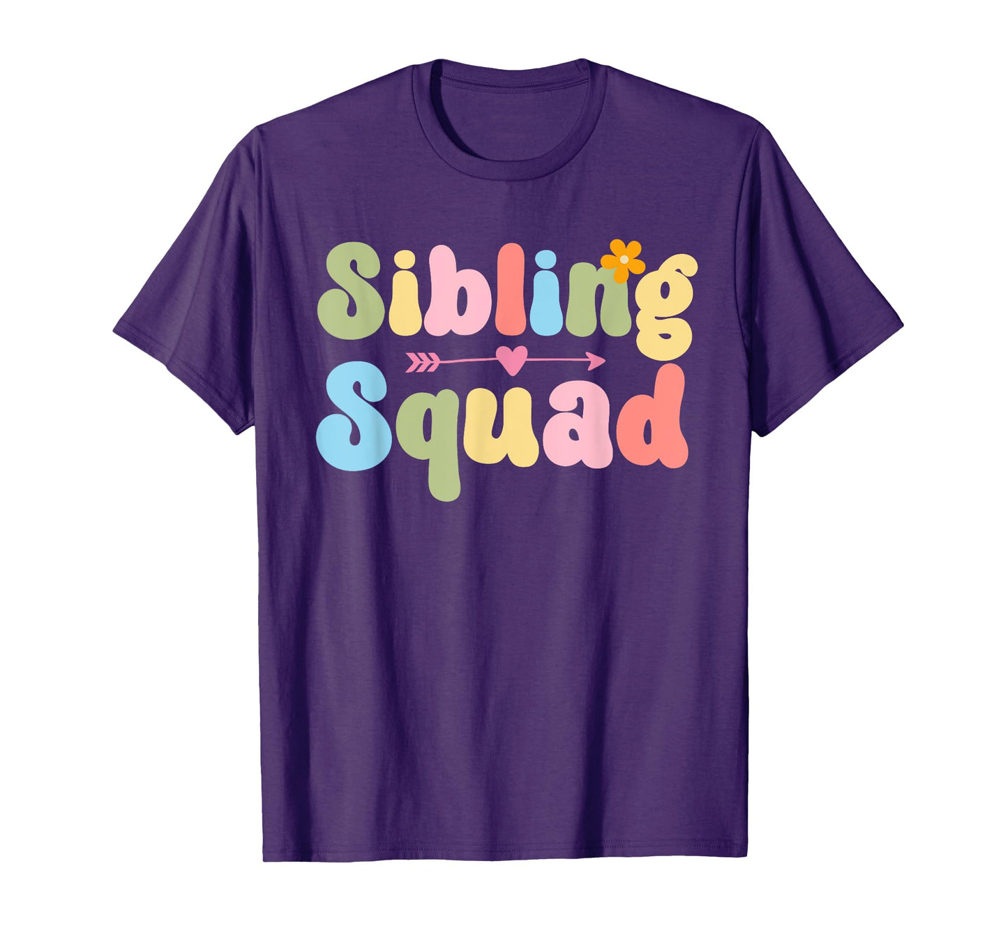 Funny Sibling Squad Family Matching Sister Brother Siblings T-Shirt