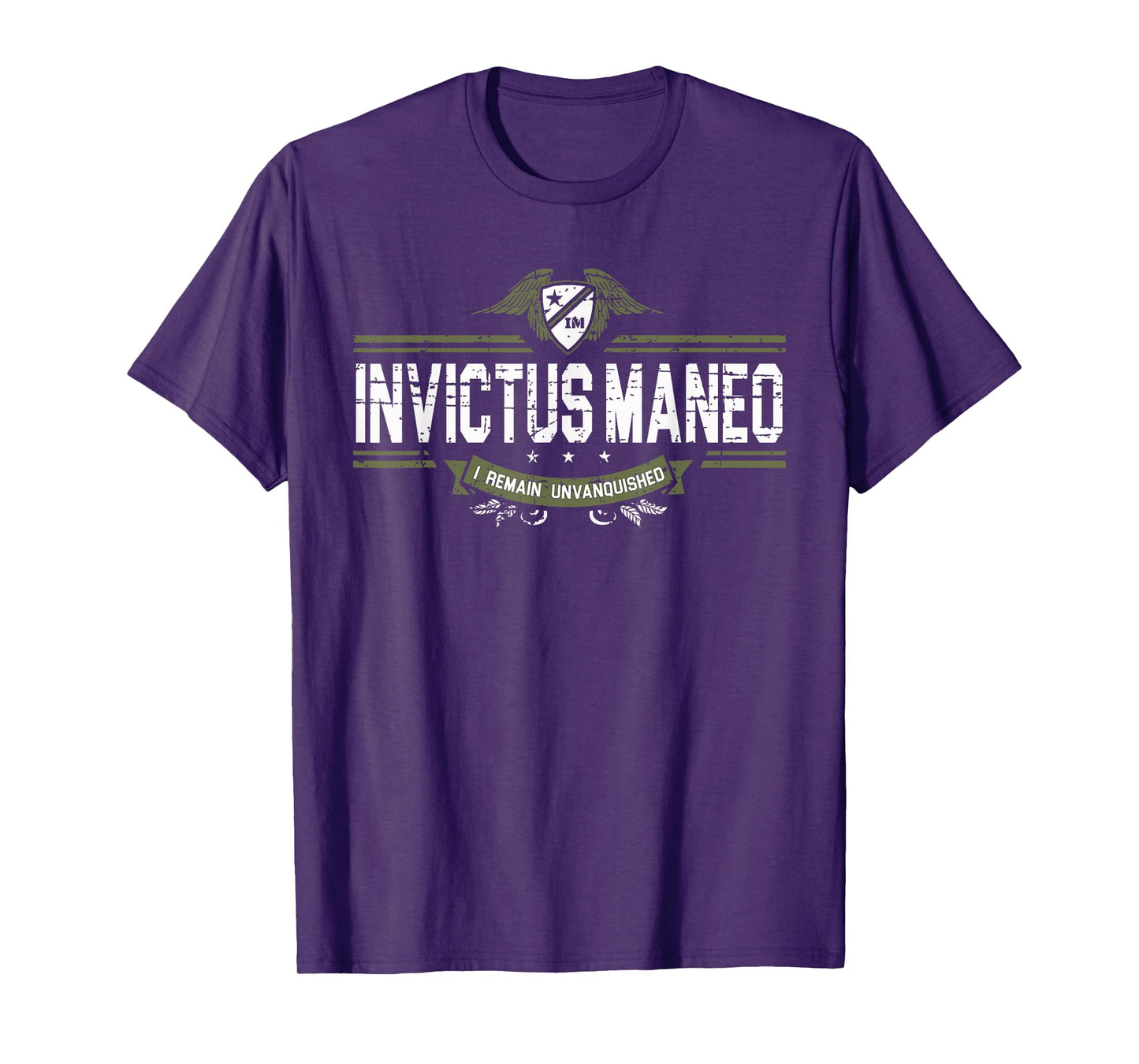 Invictus Maneo - meaning in Latin "I Remain Unvanquished" T-Shirt