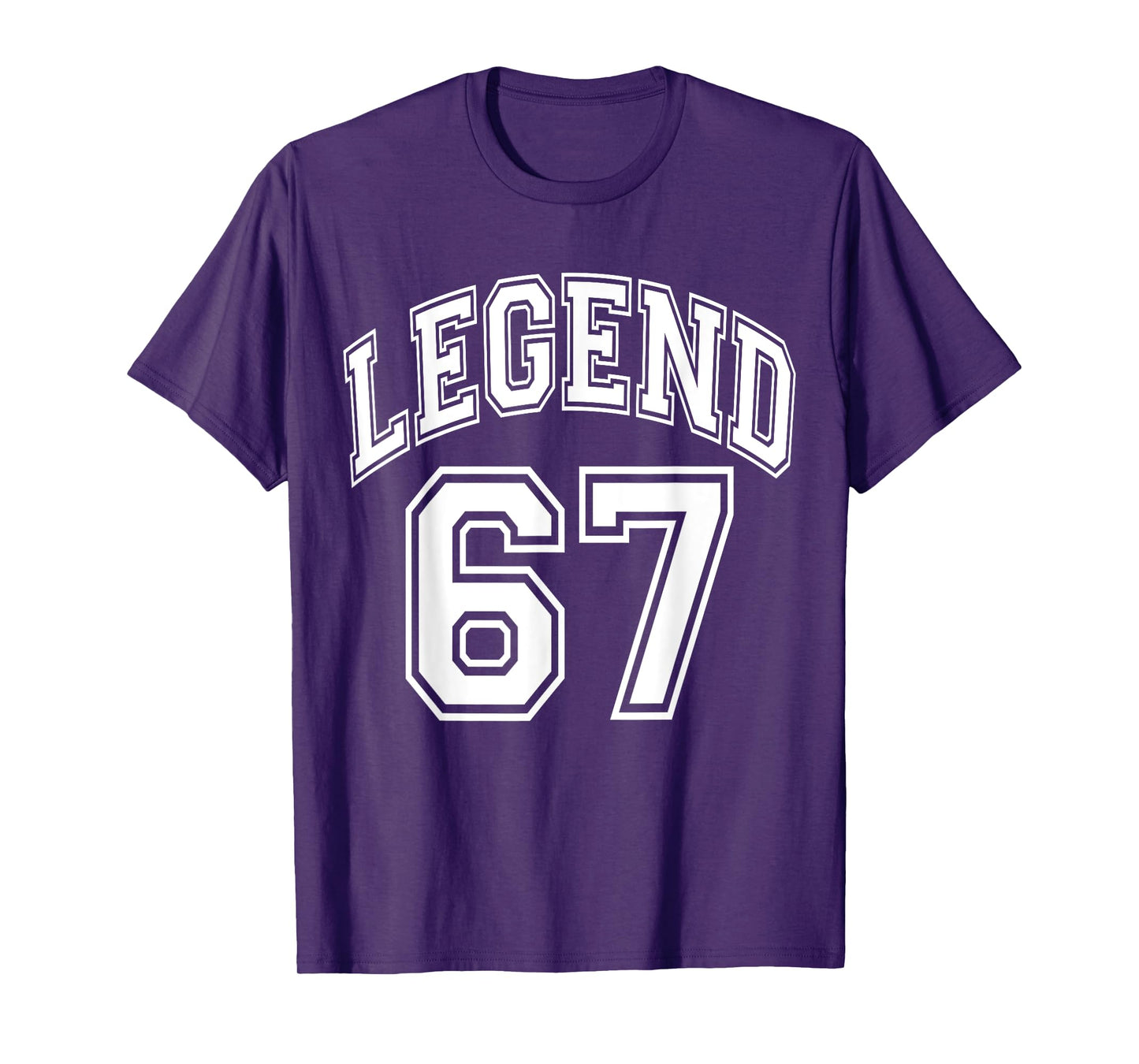 Legend 67 Number Varsity Team - 67th Birthday & 67 Years Old T-Shirt