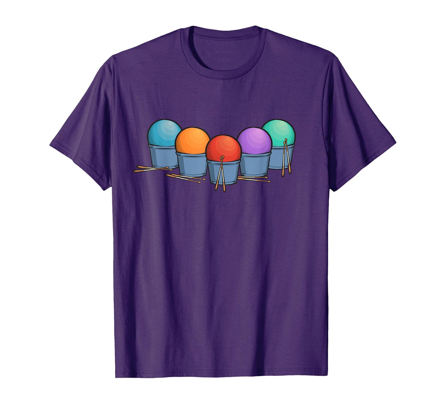 Cardio Drumming Colorful Gym Fitness Class Workout T-Shirt