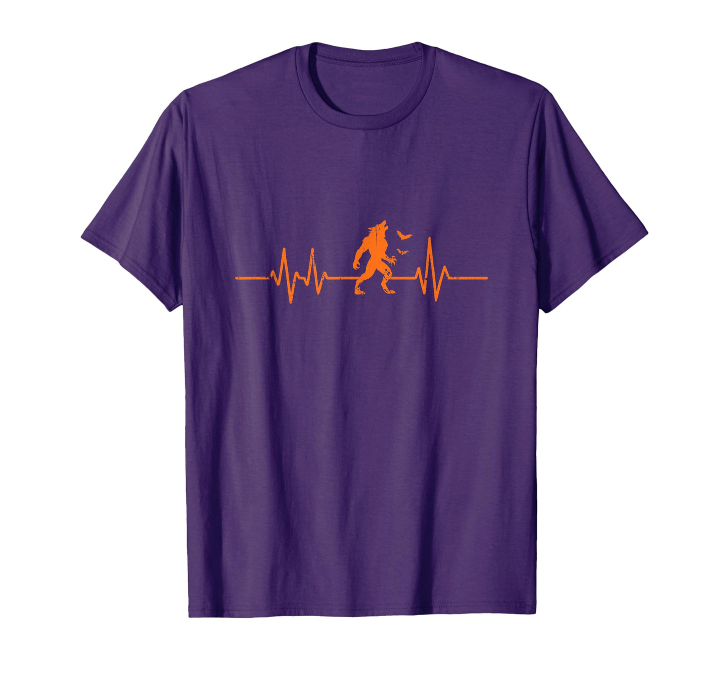 Werewolf Heartbeat EKG Line Halloween T-Shirt