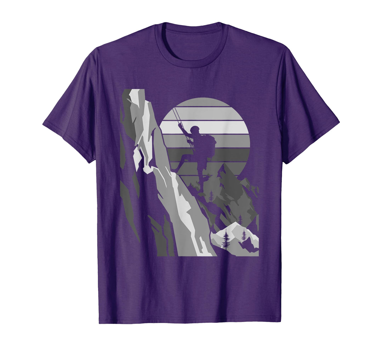 Mountain Climber Funny Rock Climbing Bouldering Men Women T-Shirt