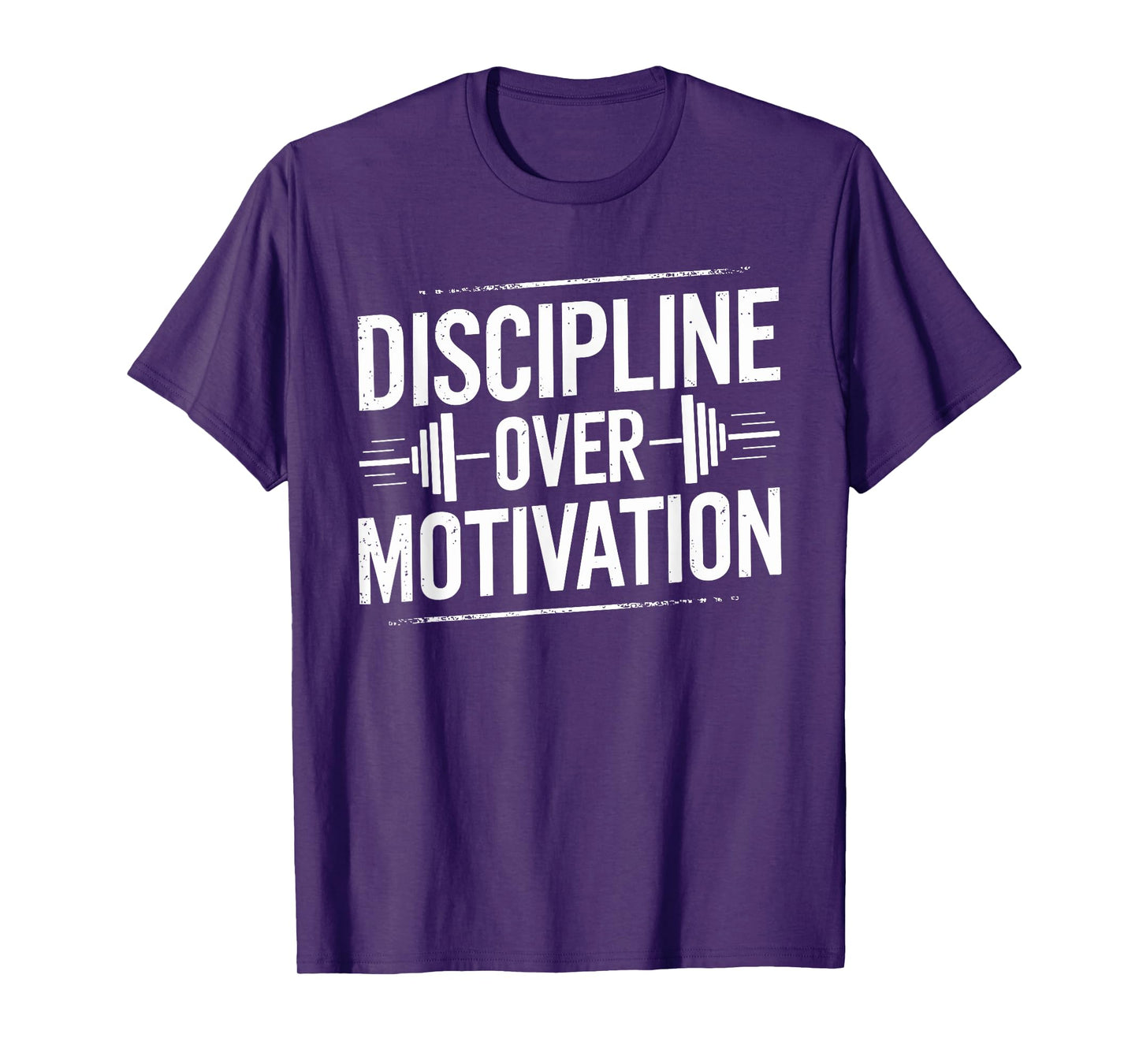 Discipline Over Motivation, Gym Bodybuilder Weightlifting T-Shirt