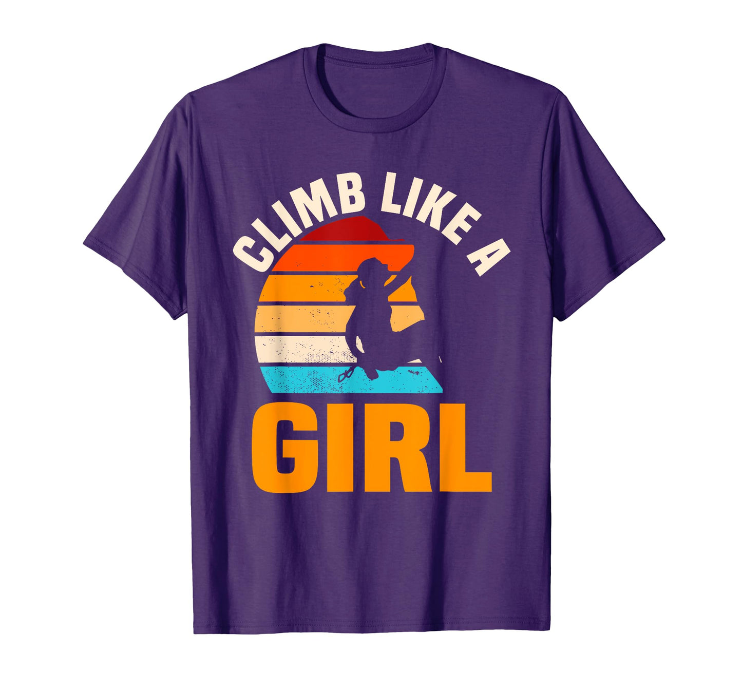 Bouldering Girls Retro Vintage Climber Boulderer Climbing T-Shirt