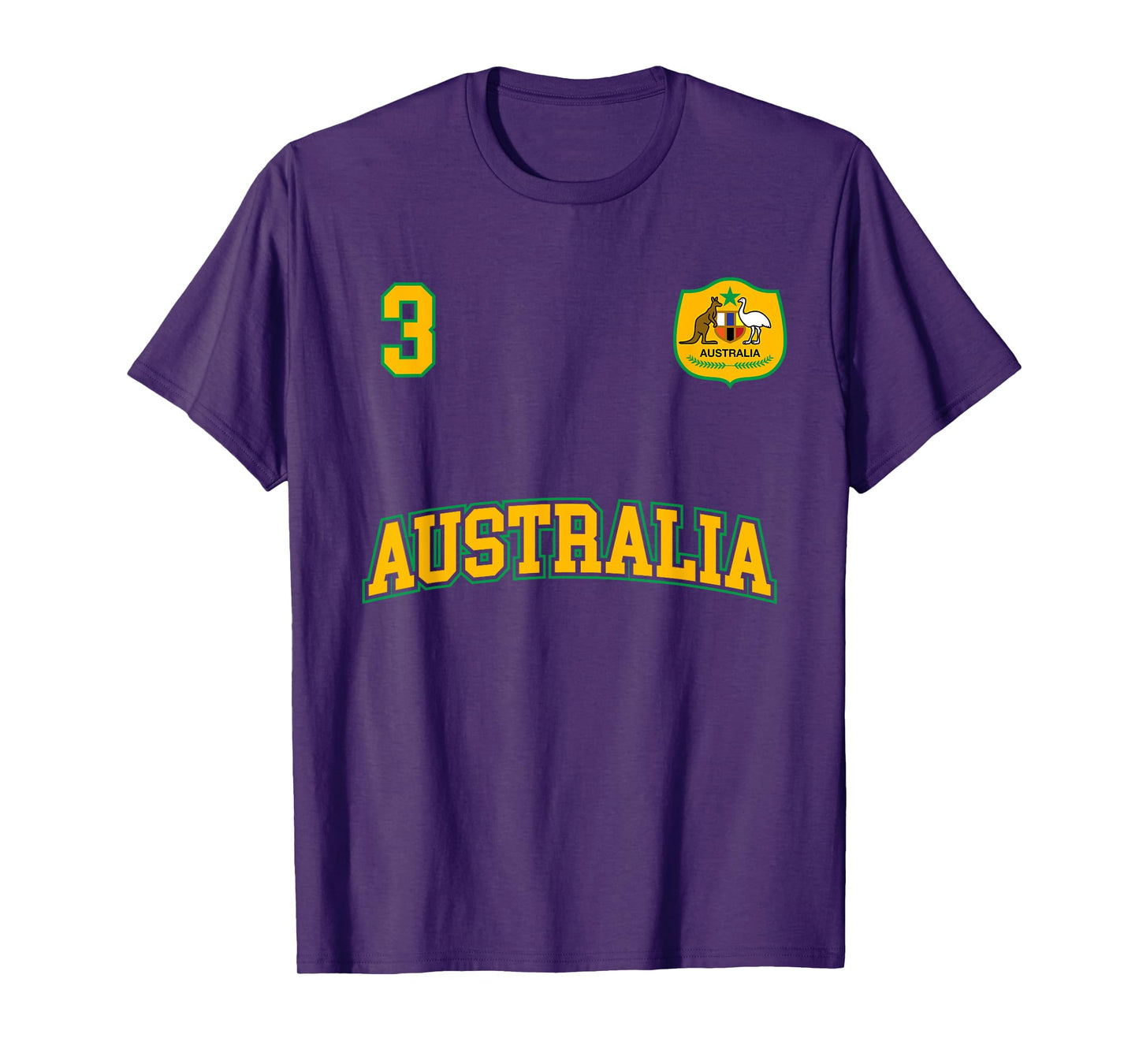 Australia Soccer Shirt No. 3 (+BACK) Australian Sports Team