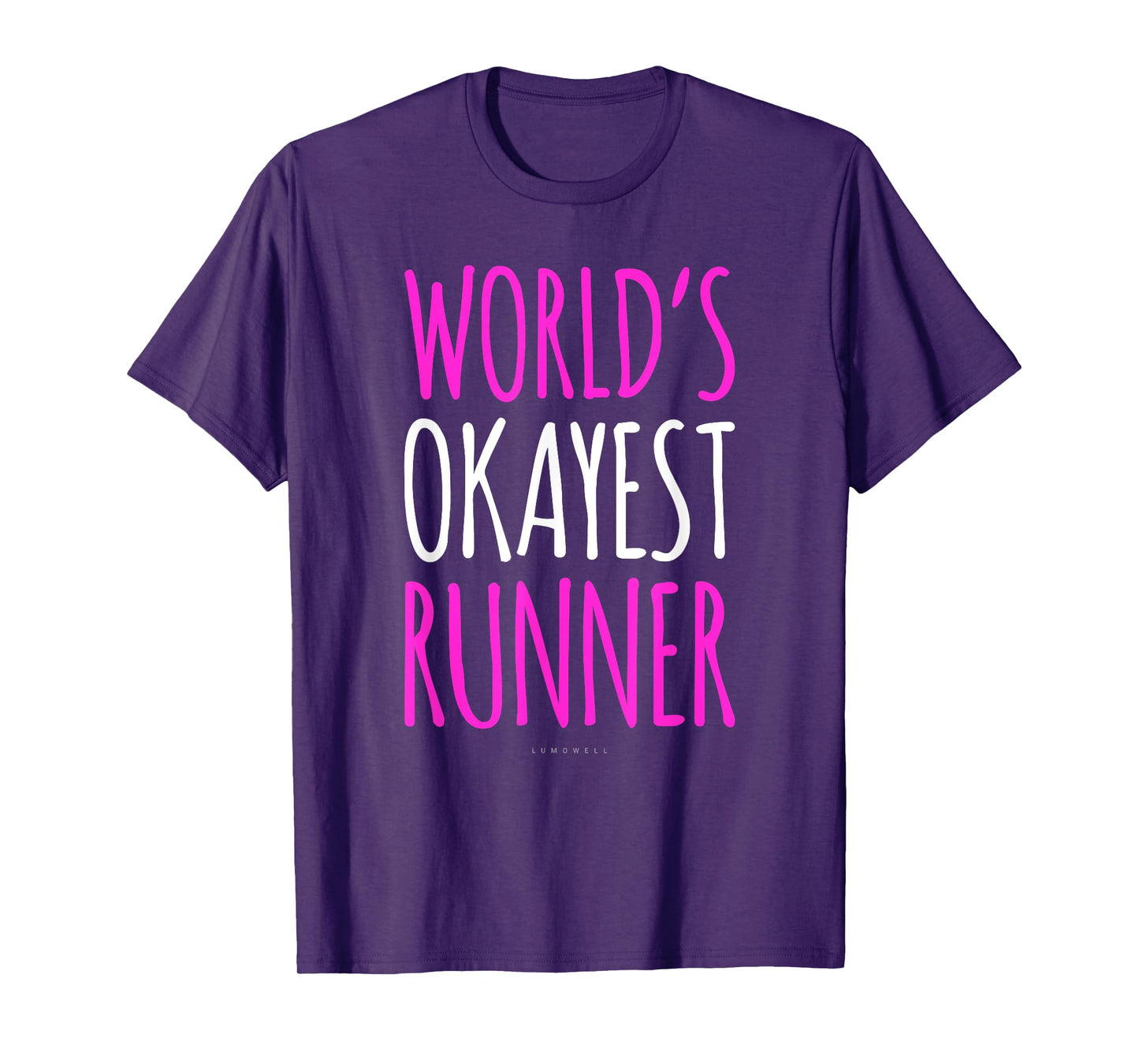 Funny Running Shirt. Worlds Okayest Runner Shirt. Funny Gift T-Shirt