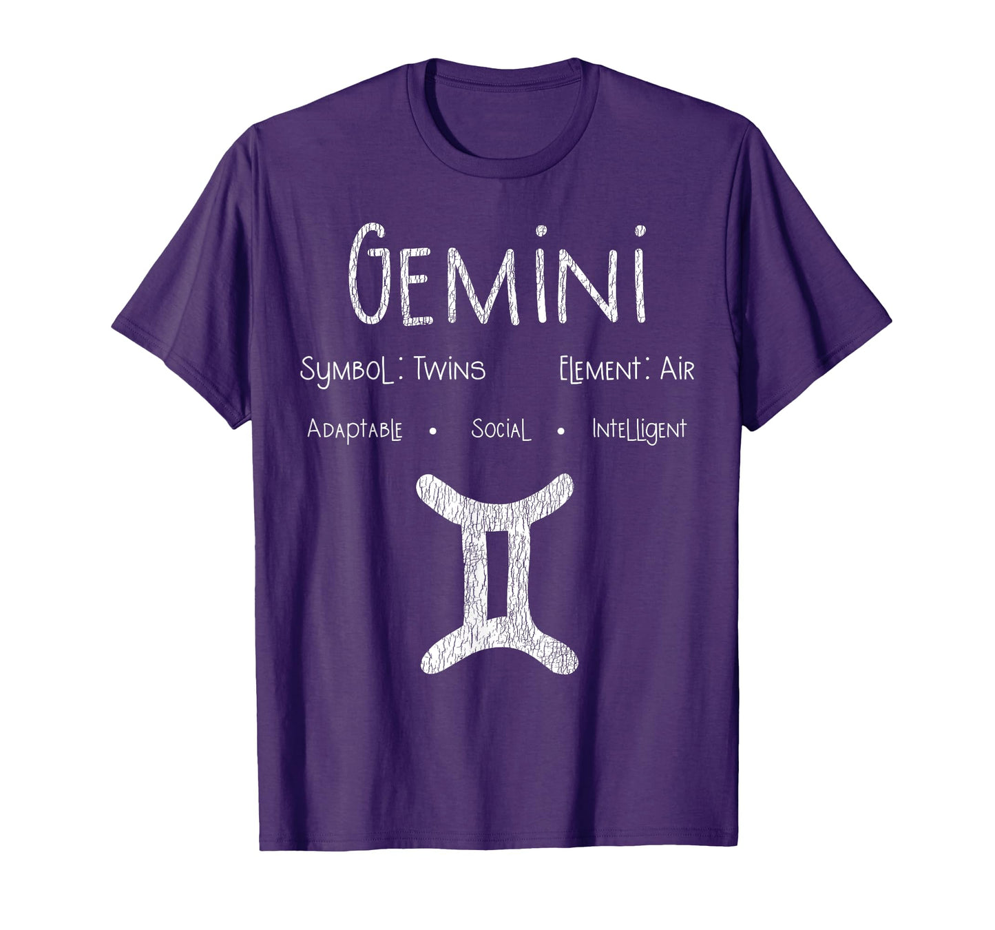 Vintage Gemini Birthday Horoscope Zodiac Sign Astrology Bday T-Shirt
