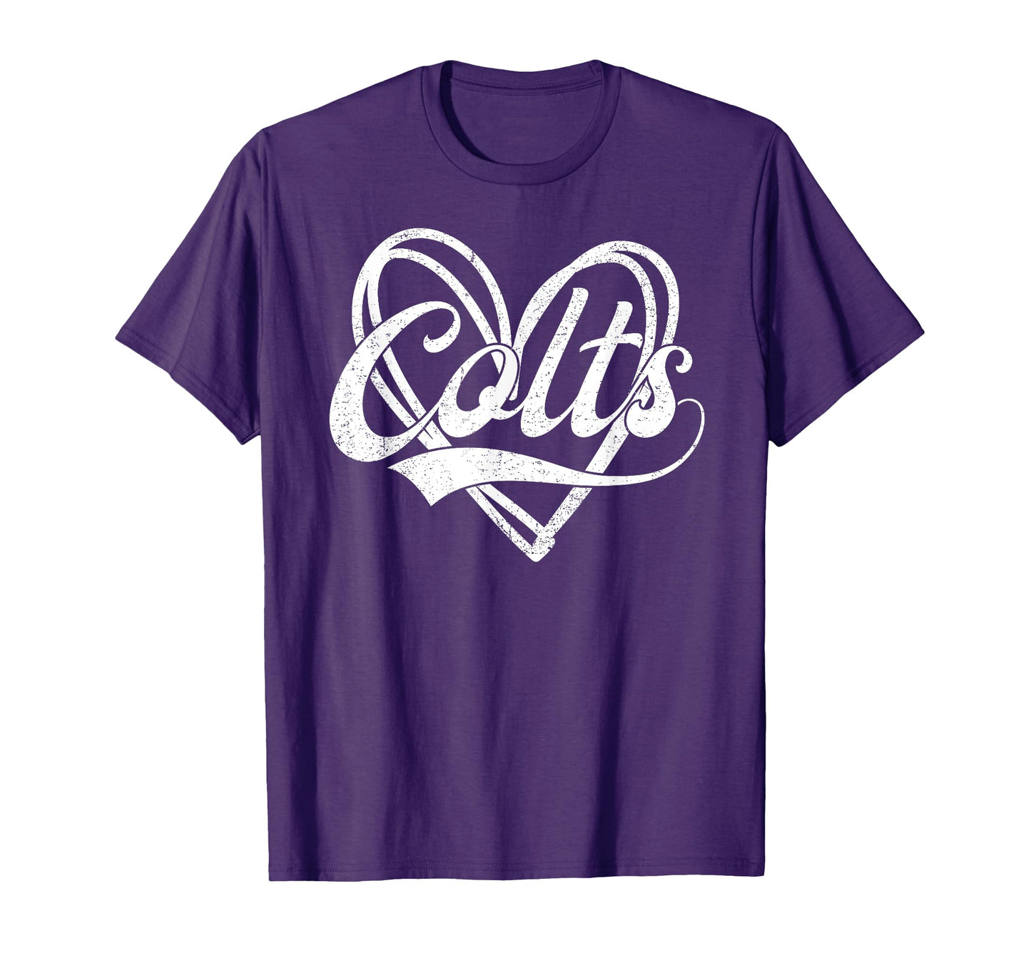Colts Heart Name Vintage Retro Men Women Kids Girls T-Shirt
