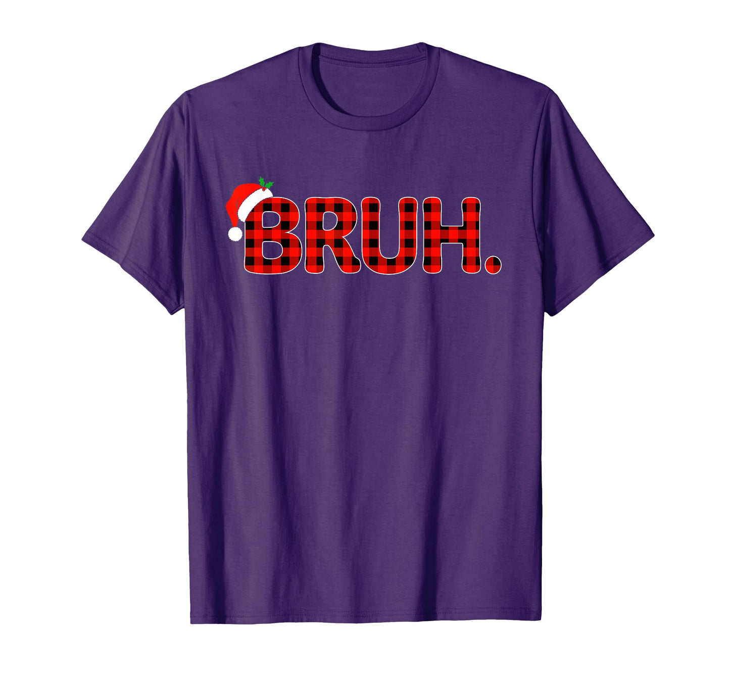 Bruh Christmas Shirt for Boys Girls Kids Funny Xmas Pajamas T-Shirt
