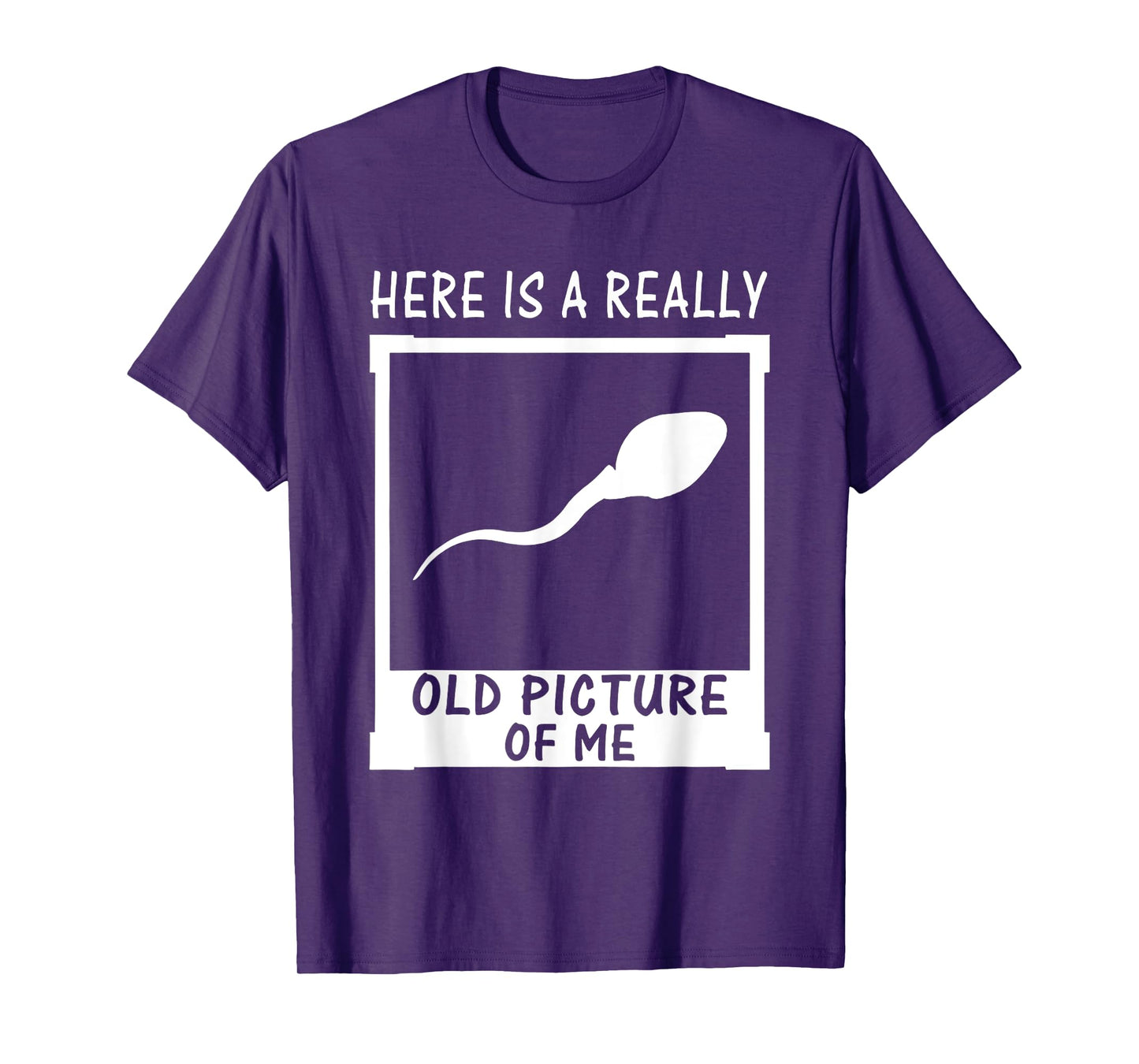 Here Is A Really Old Picture Of Me Funny Fun Sperm Birthday T-Shirt