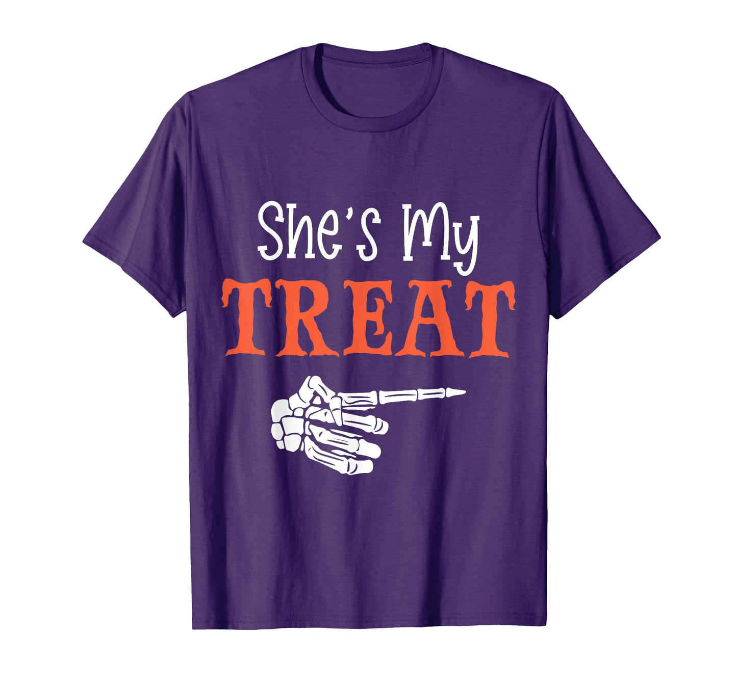 She's My Treat Funny Halloween Matching Couple Boyfriend T-Shirt