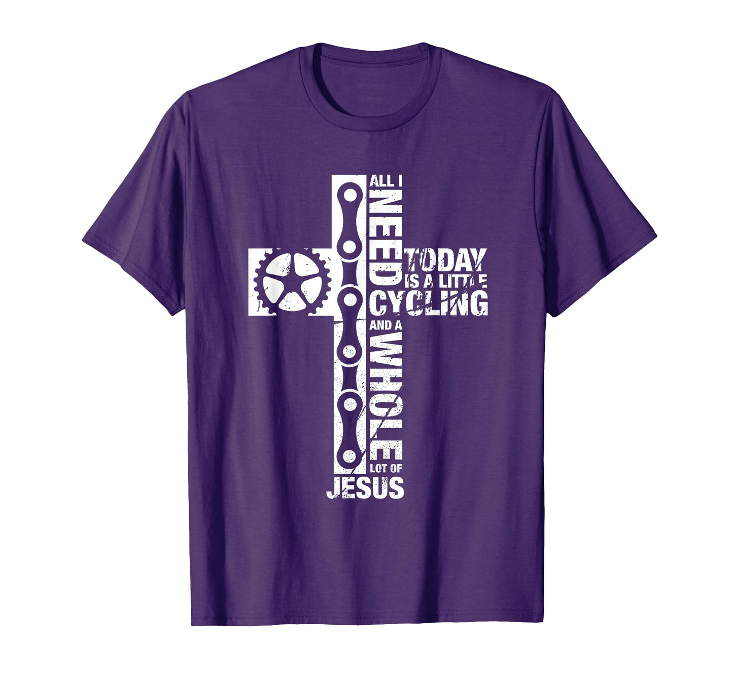 Bluetonic Cycling All I Need Is Cycling And Jesus Christian Religious Gifts T-Shirt