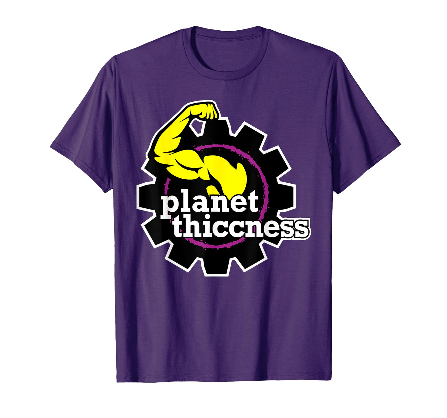 Planet Thiccness Funny Joke Thick Thicc Fitness Workout Gym T-Shirt