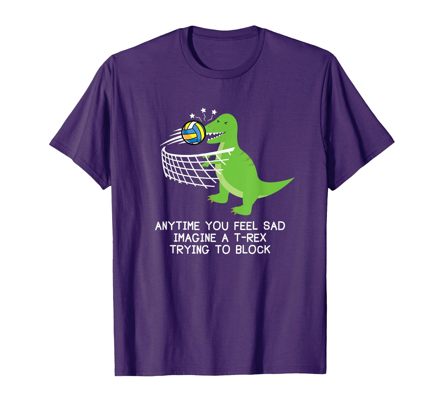 Volleyball T-Rex T-Shirt, Funny Volleyball Player Shirt T-Shirt