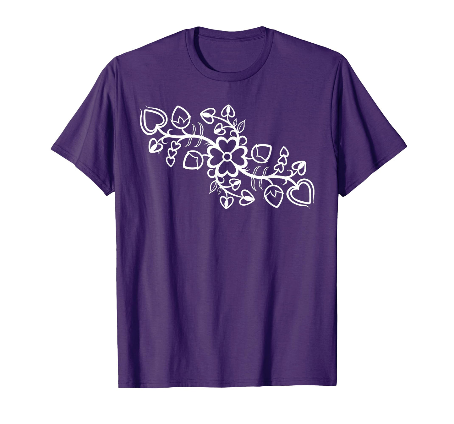 Anishinaabe Ojibwe Floral Native American Outline T-Shirt