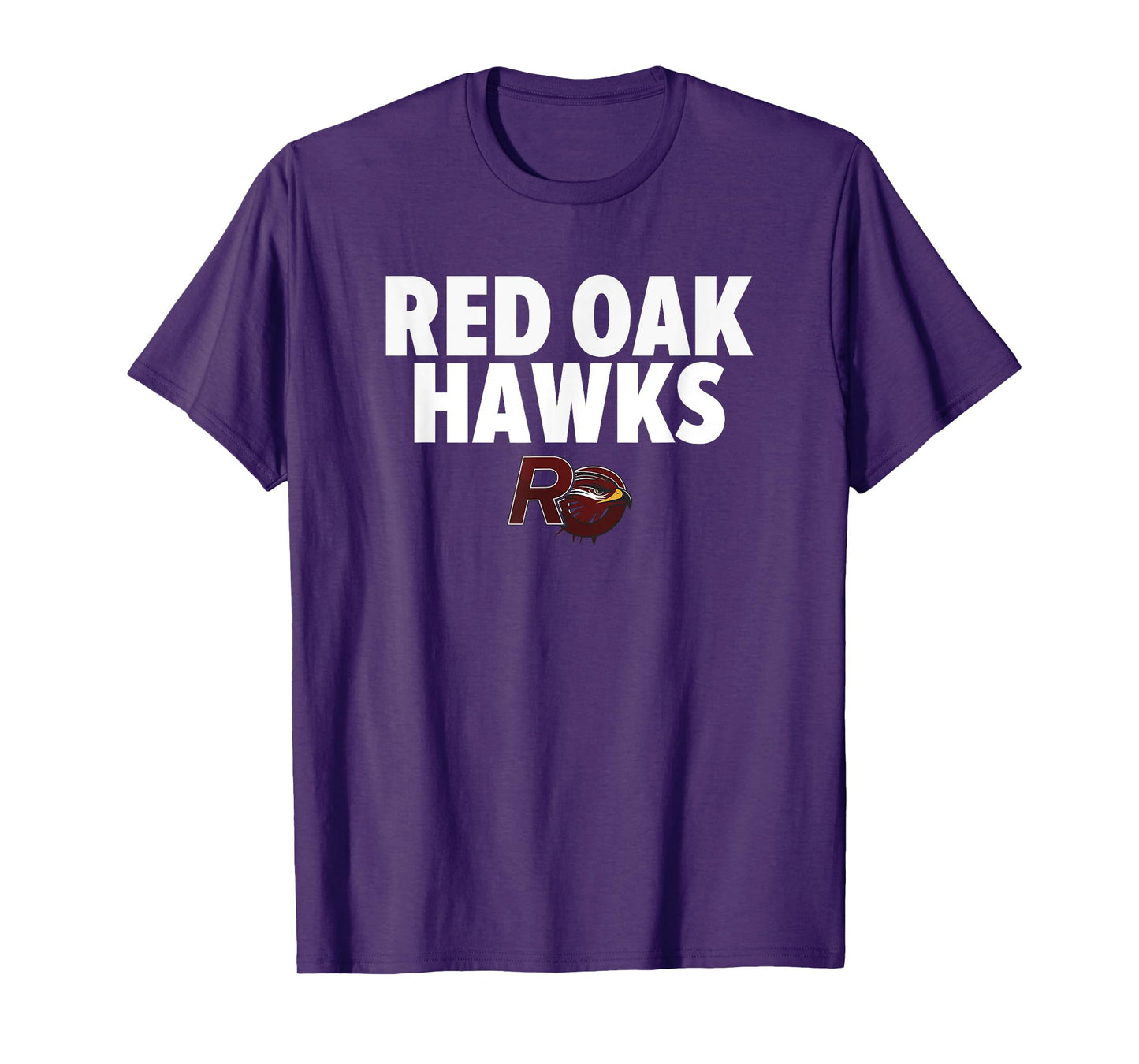 Red Oak Hawks Logo Bold HS T-Shirt