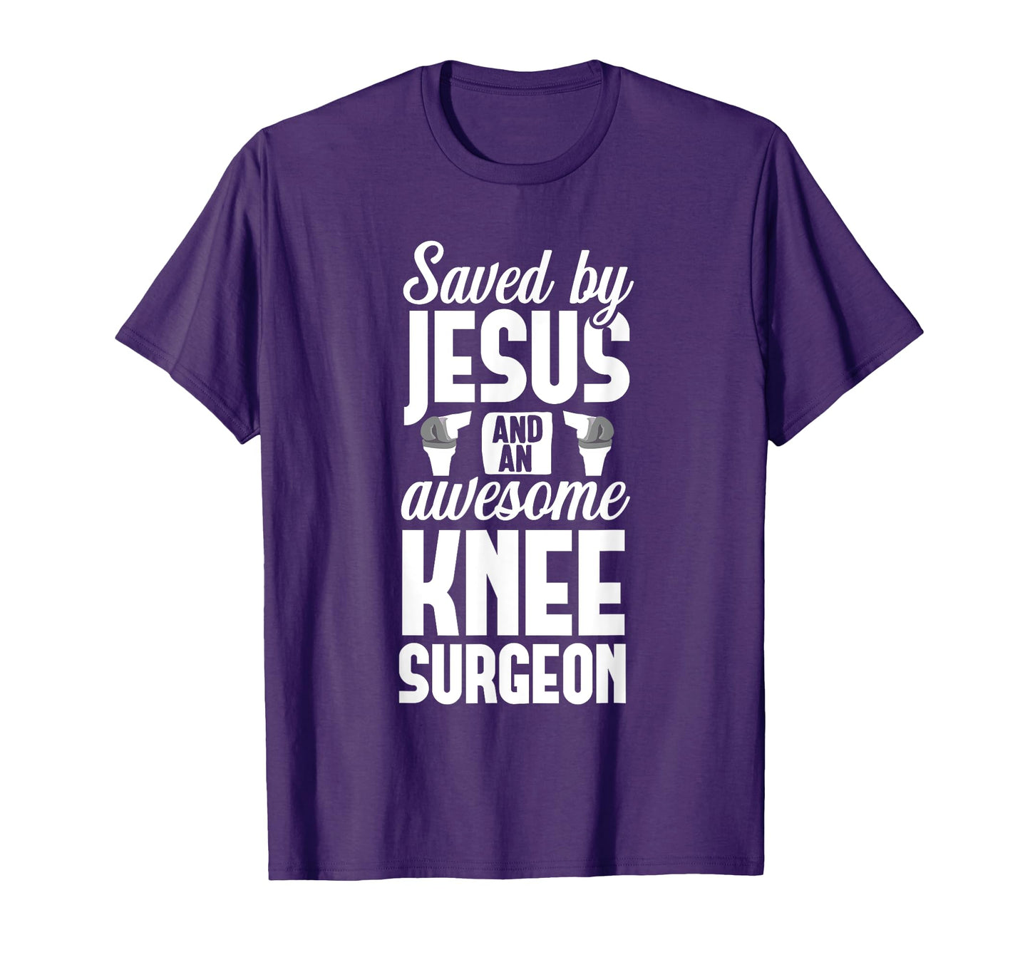 Knee Replacement Jesus Surgeon Therapy Surgery Recovery T-Shirt