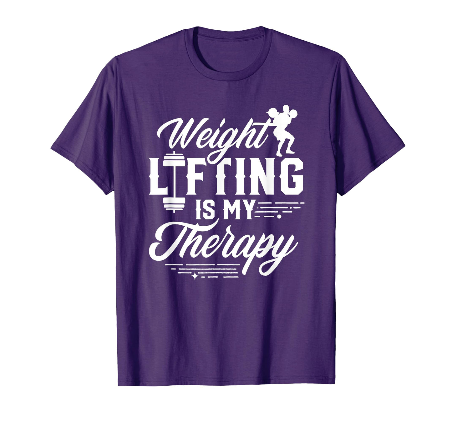 Weightlifting Is My Therapy Weightlift Deadlift Weightlifter T-Shirt