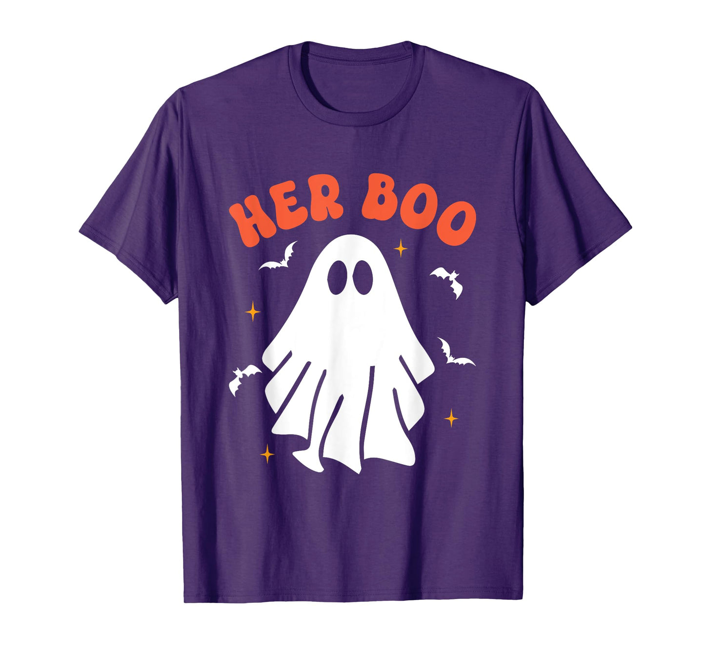 Her Boo & His Boo Funny Matching Halloween Pajama Couples T-Shirt