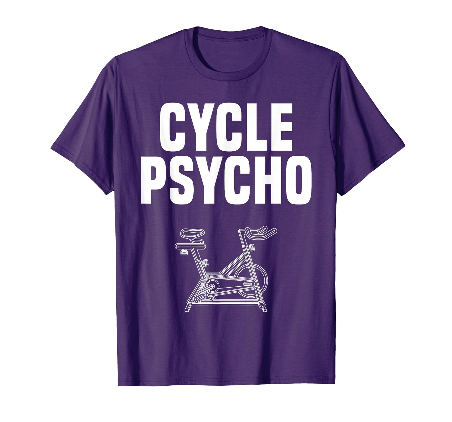 Time to Spin Apparel Cycle Psycho Spin Class Funny Spinning Cycling Gym Workout T-Shirt