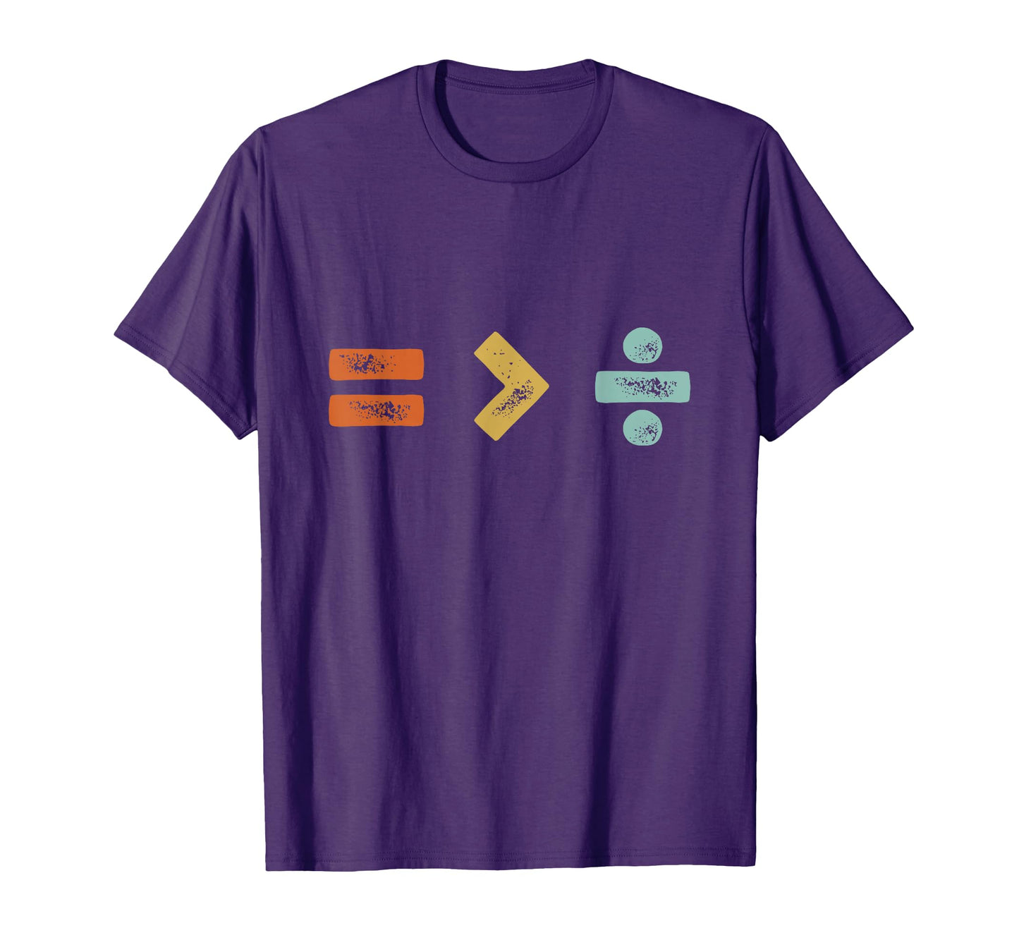 Equality Is Greater Than Division Vintage Anti-Racism T-Shirt