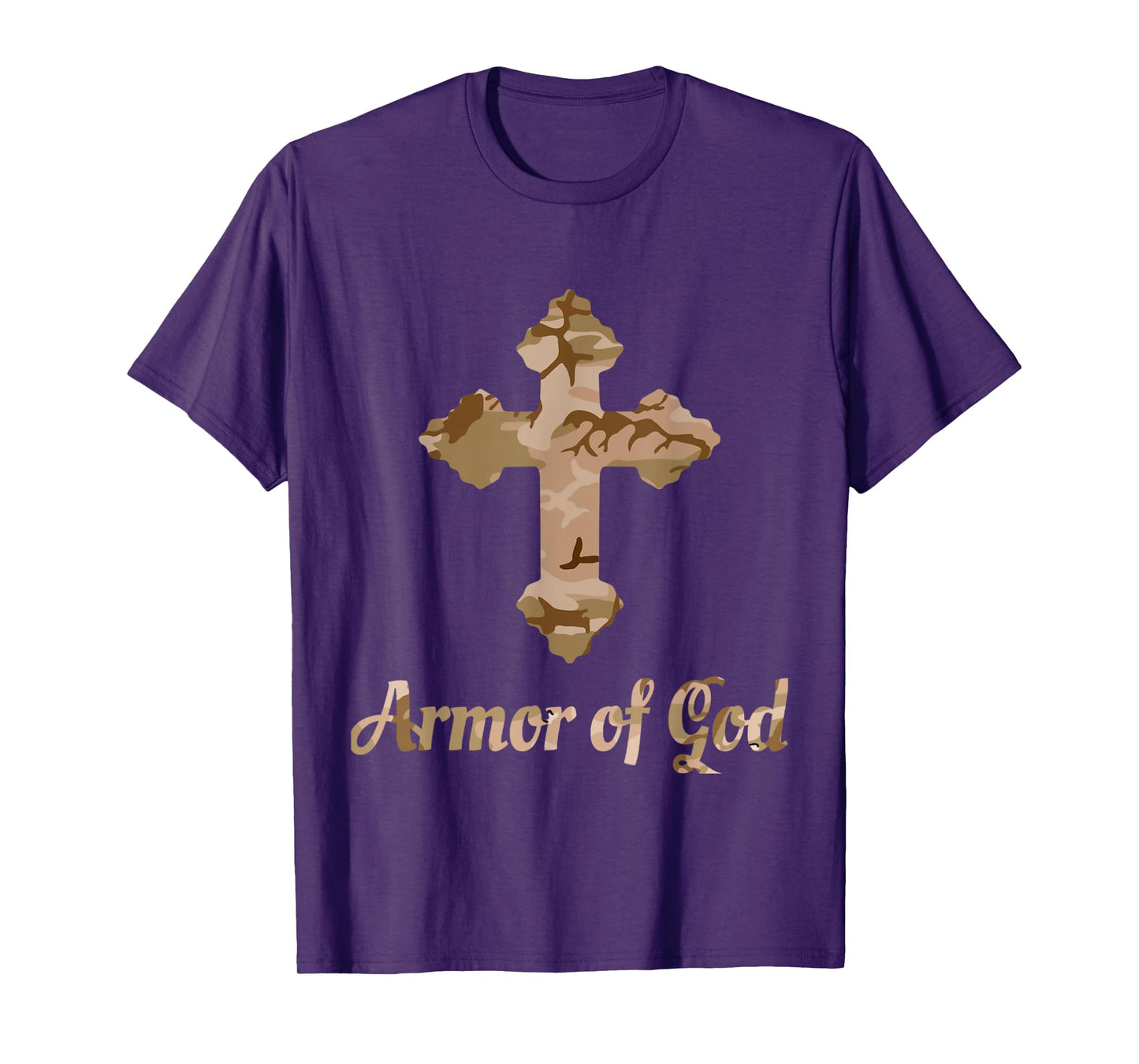 Christian Faith Armor of God Camo Cross T Shirt T-Shirt