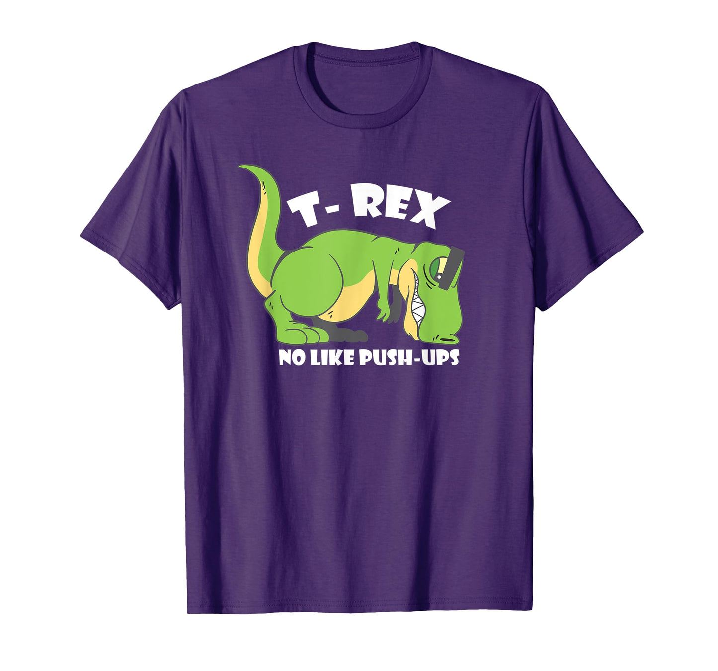 T-Rex No Like Push-Ups - Funny Dinosaur Quote Humor Tiny T-Shirt