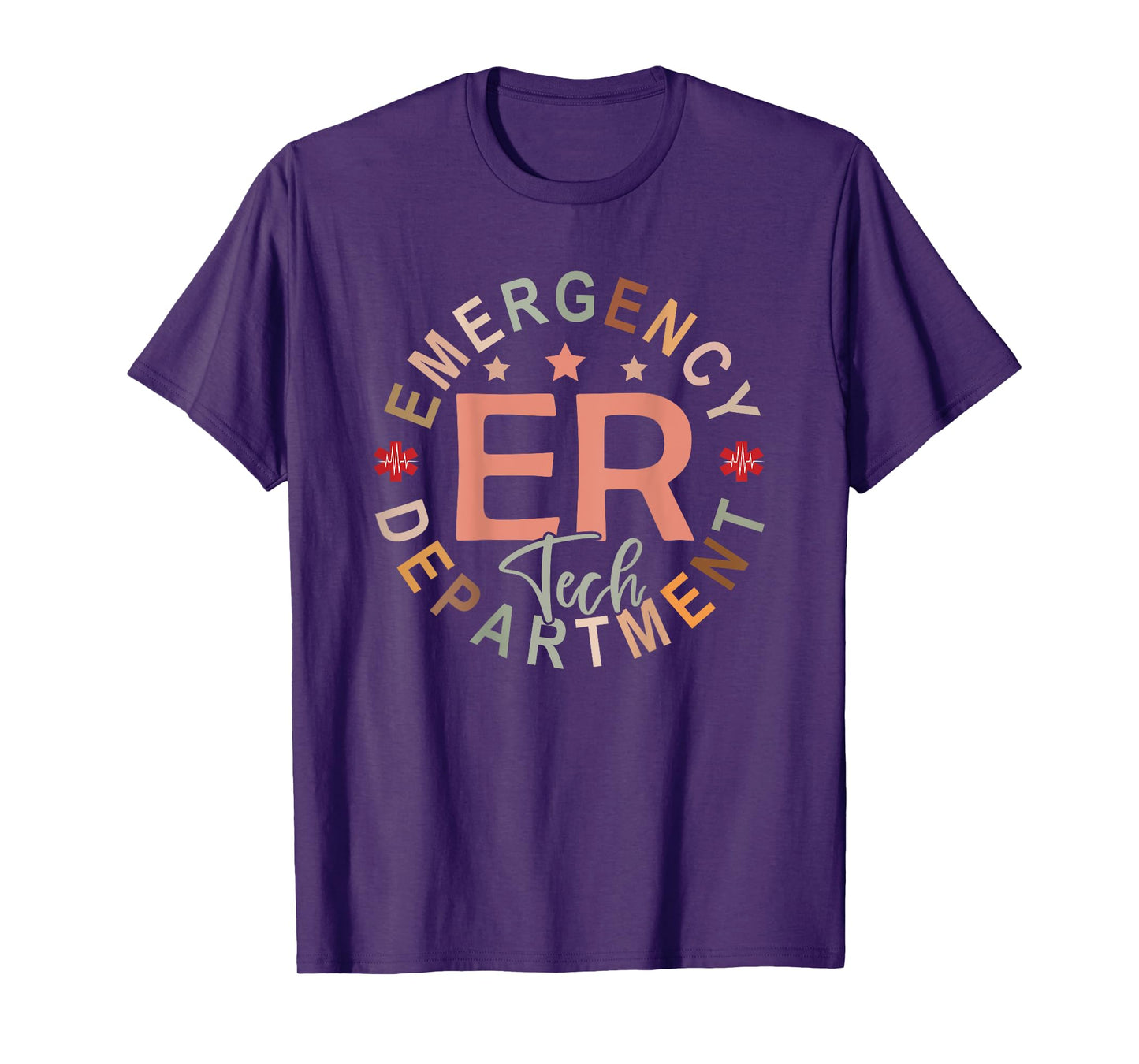 Emergency Department Tech Emergency Room Tech Back Of T-Shirt