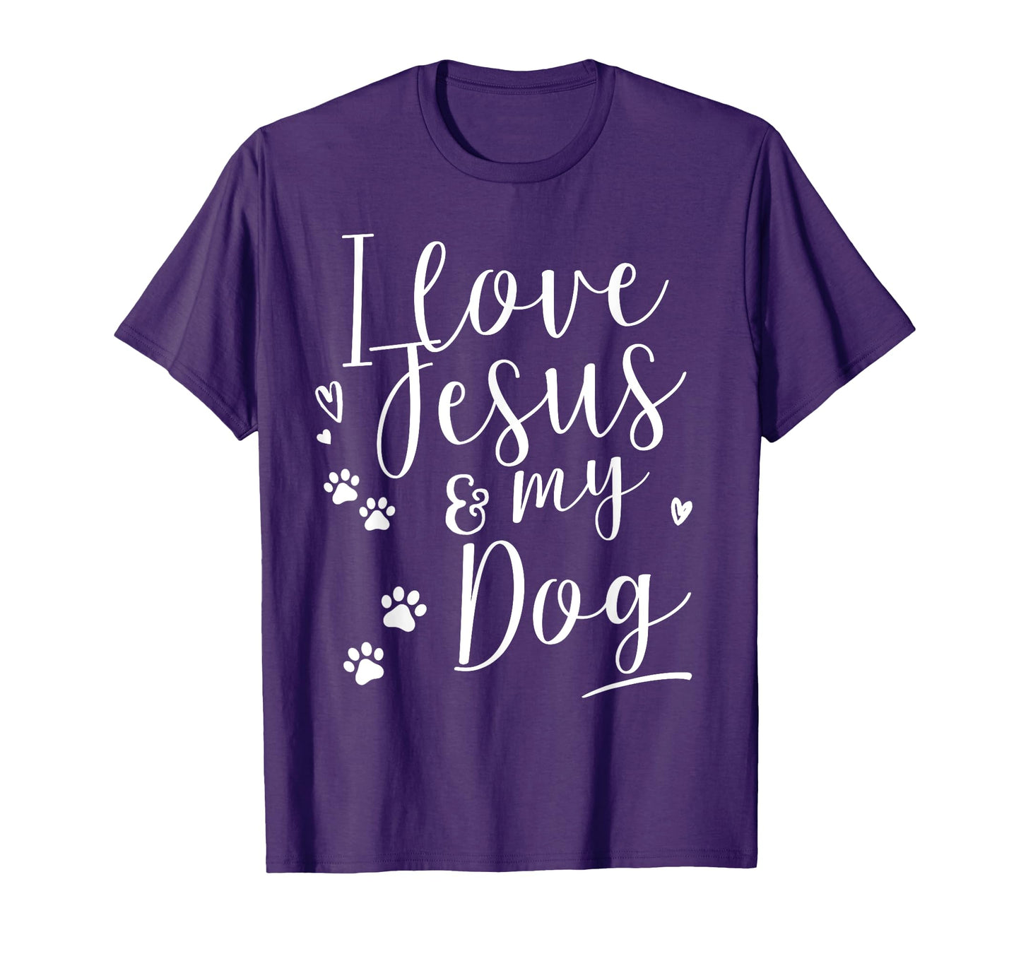 I love Jesus and my Dog Shirt T-Shirt for Men Women Girls Kids