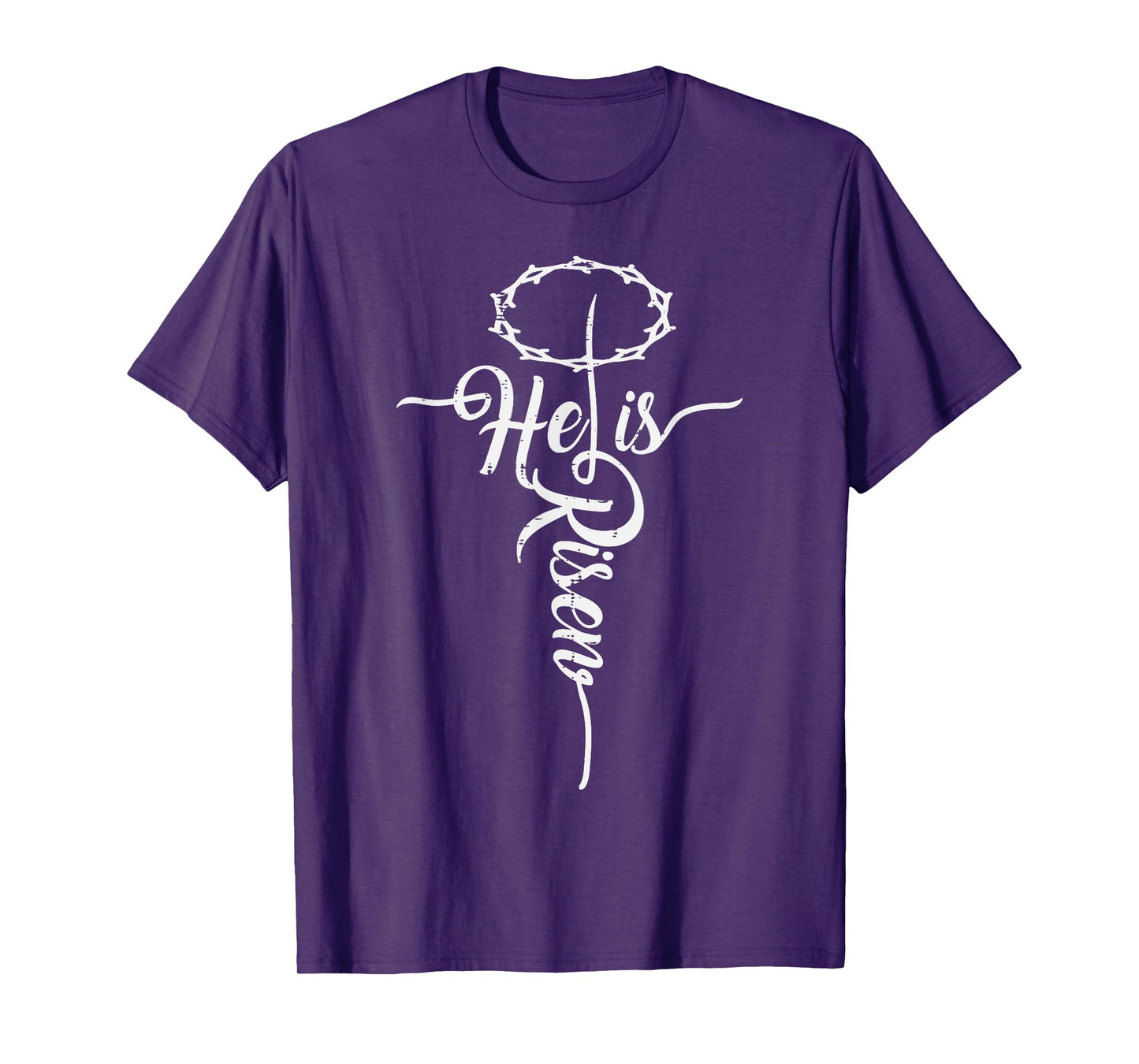 He Is Risen Cross Jesus Religious Easter Day Christians T-Shirt