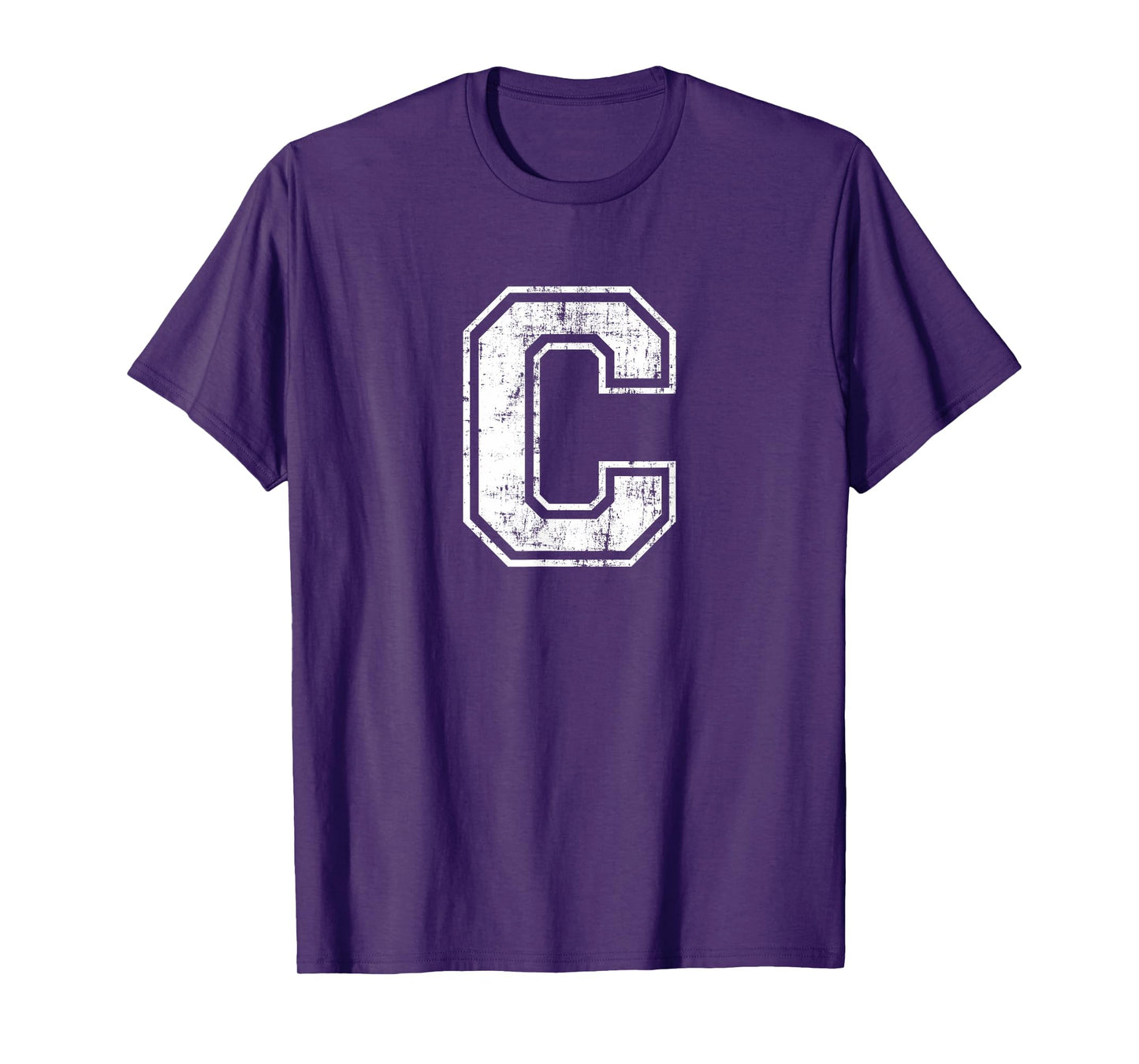 Letter C Uppercase Alphabet Initial School College Varsity T-Shirt