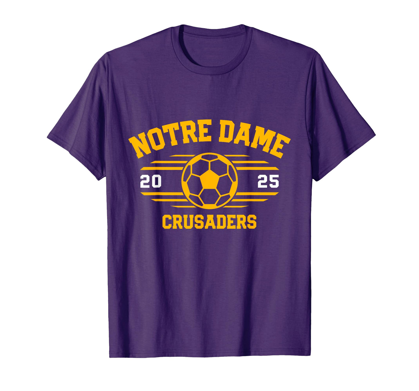 Notre Dame Crusaders Soccer Ball 2025 T-Shirt