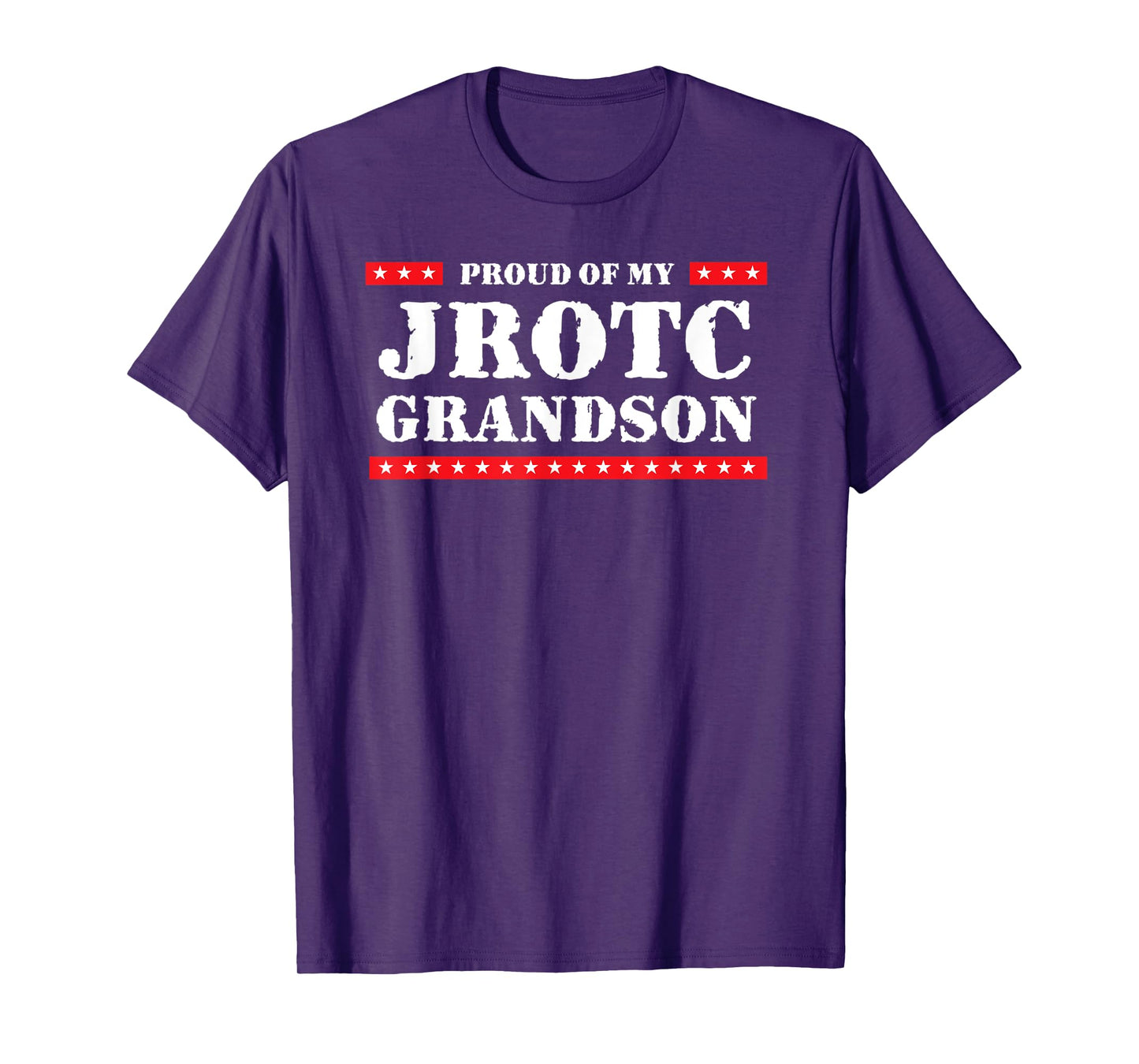 Wow T-shirts Proud of My JROTC Grandson Unisex Adult Blue Small Classic Fit T-shirt