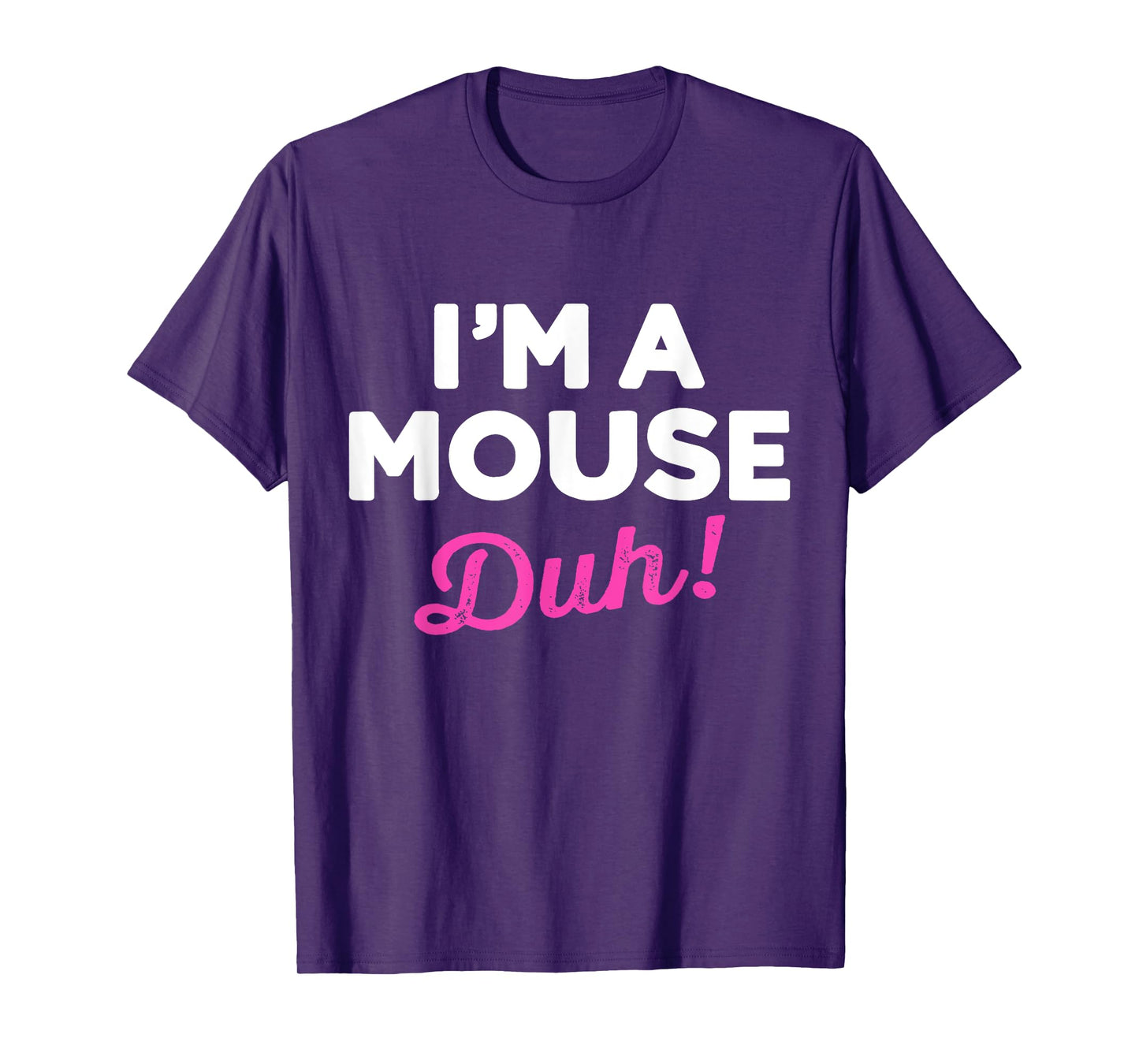 Funny lazy easy Im a mouse costume for DIY halloween party T-Shirt