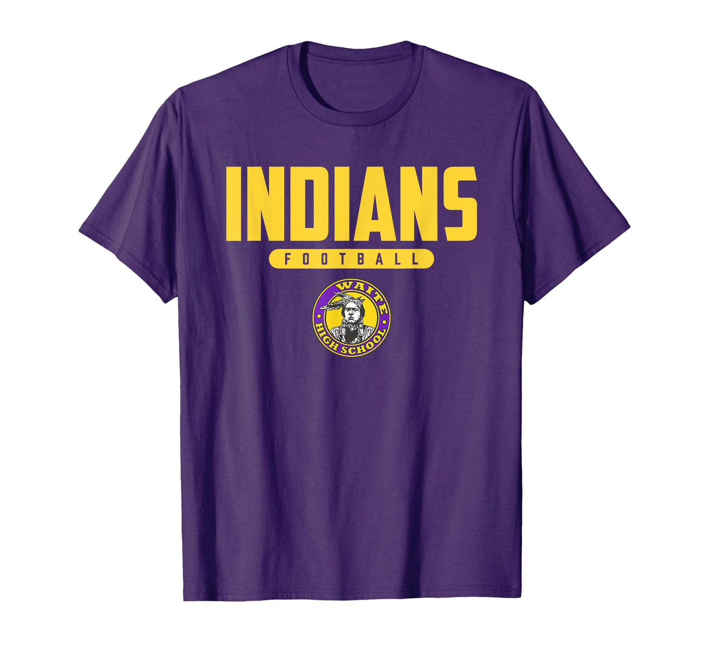 Morrison R Waite Indians Logo Football HS T-Shirt