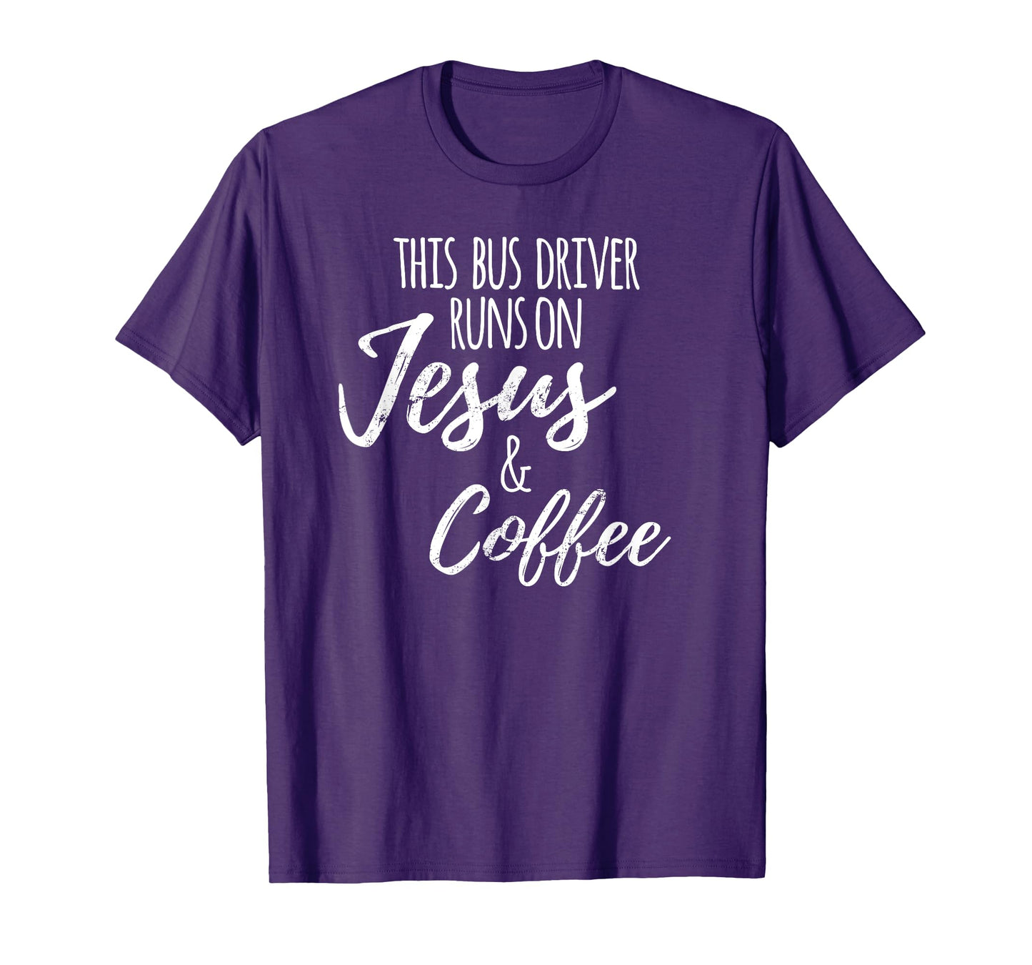 Funny School Bus Driver Tshirt for Women, Jesus Coffee Gift