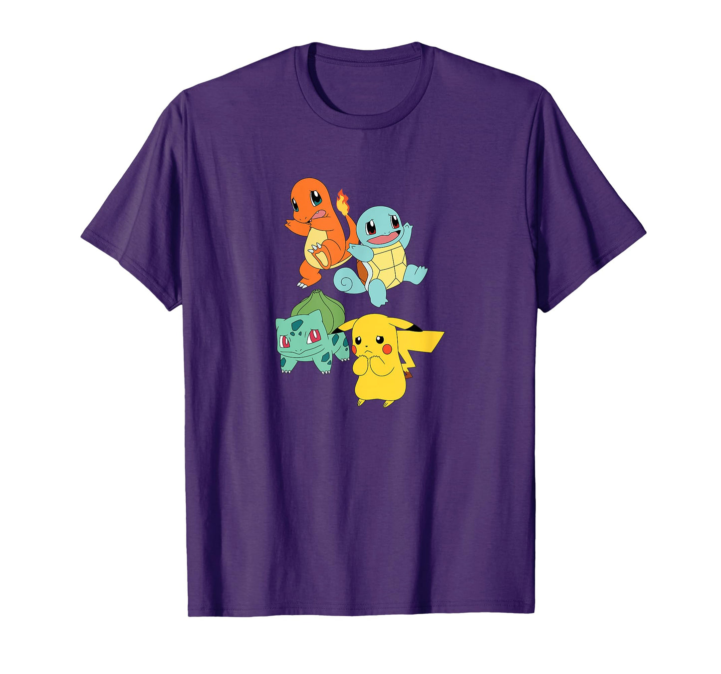 Pokémon - Pikachu Bulbasaur Squirtle Charmander T-Shirt