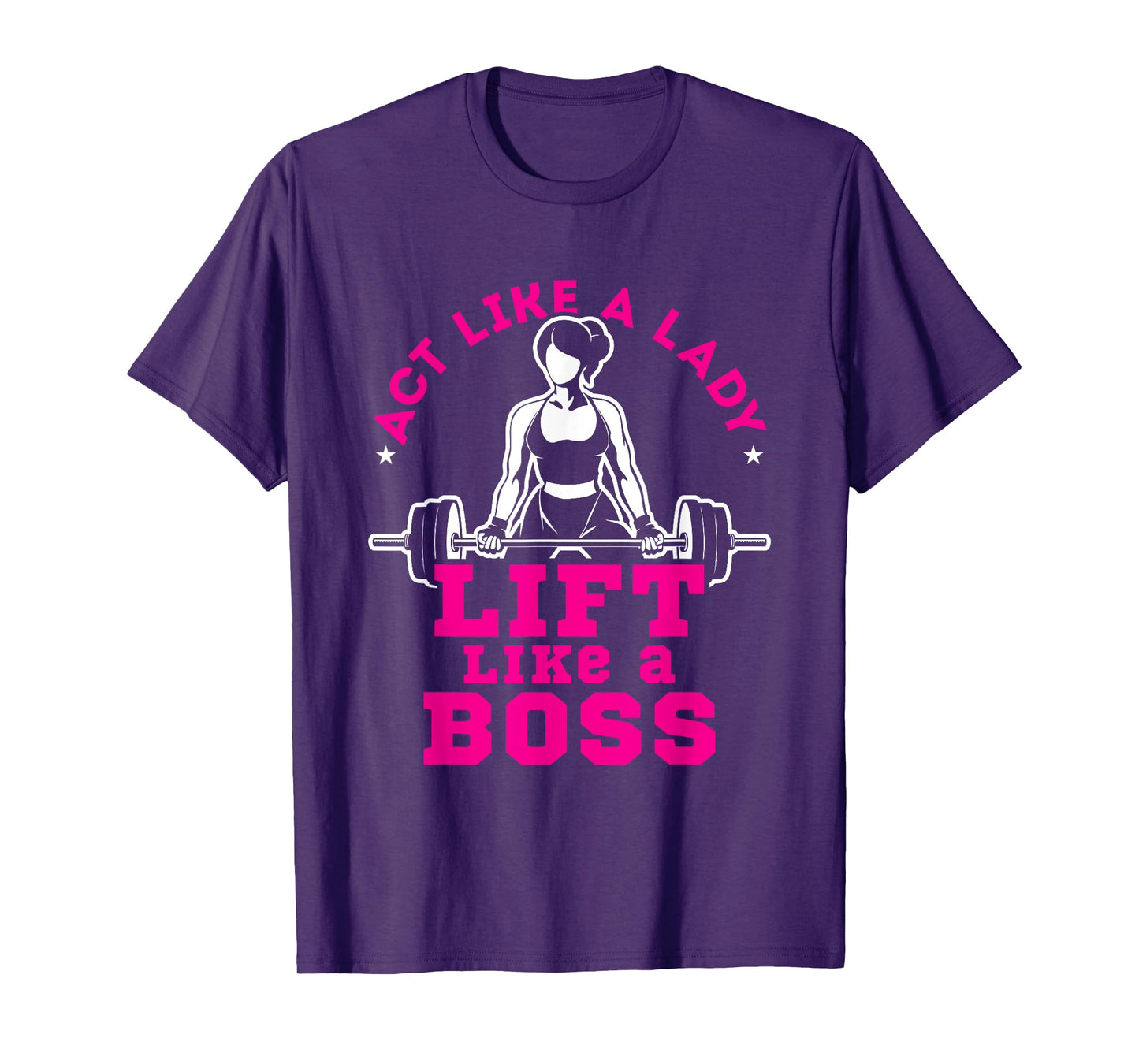 Motivational Workout Women Cute Fitness Gym Weightlifting T-Shirt