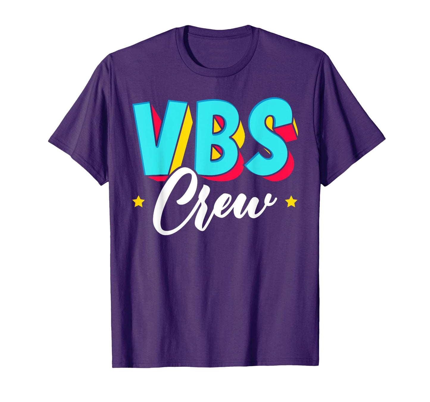 VBS Crew Vacation Bible School Paint Splatter Christian T-Shirt