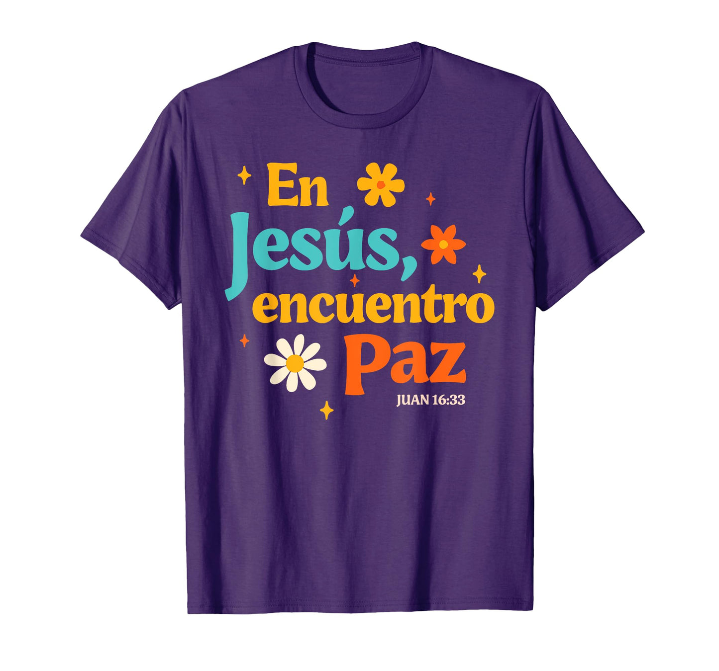 Spanish Jesus God Lover Religious En Jesus Encuentro Paz T-Shirt